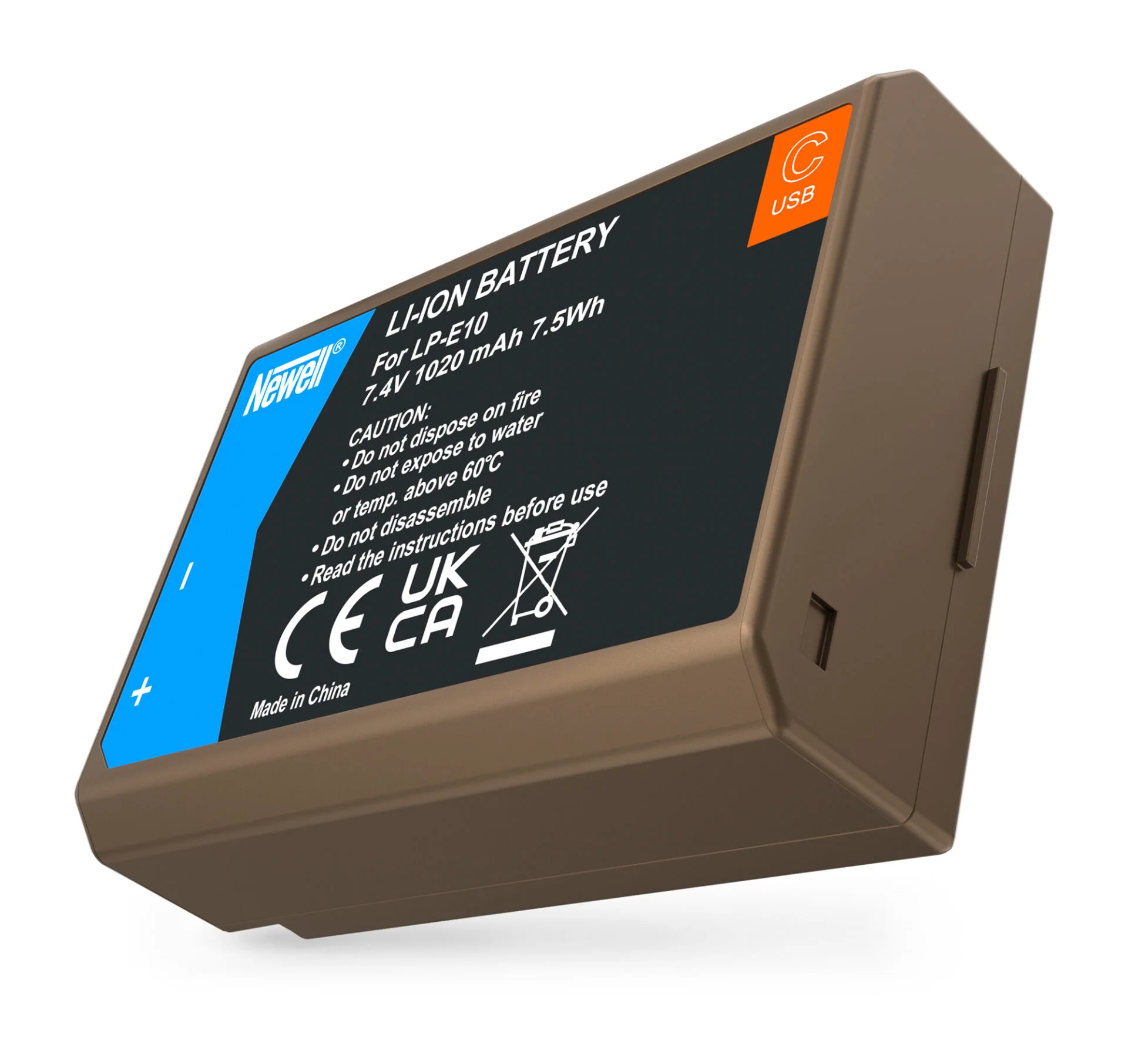 Li-Ion USB-C Akku für Canon LP-E10