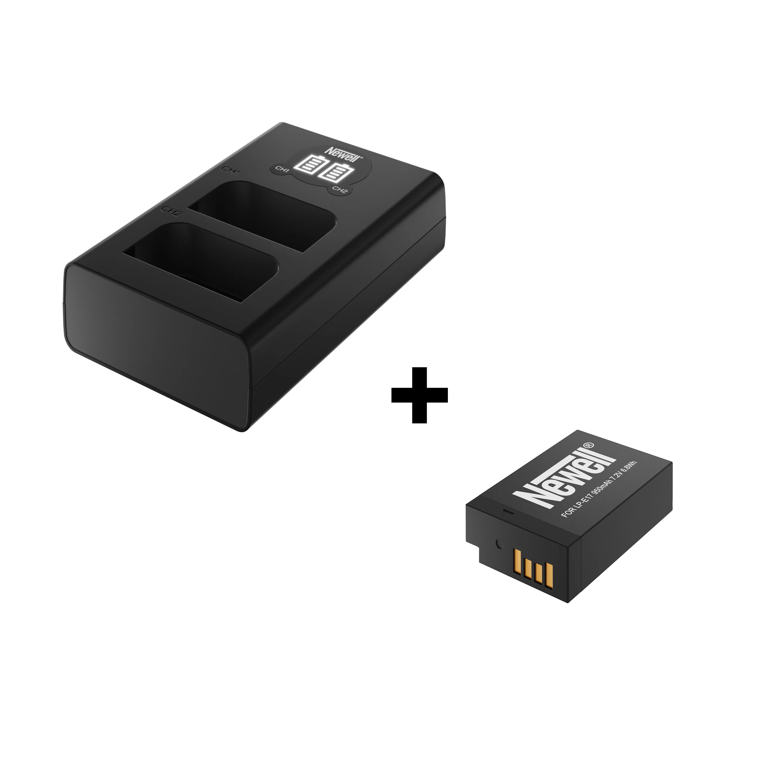 DL-USB-C Doppelladegerät für Canon LP-E17 (inkl. 1x Akku) DL-USB-C Doppelladegerät für Canon LP-E17 (inkl. 1x Akku)