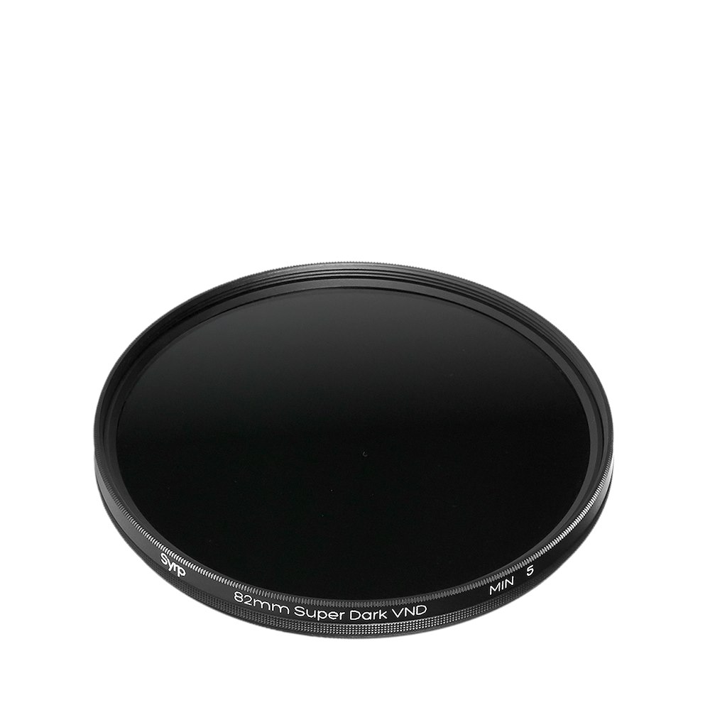 Super Dark Variabler ND Filter – 82mm Kit Super Dark Variabler ND Filter – 82mm Kit, Produktfoto vor weißem Hintergrund