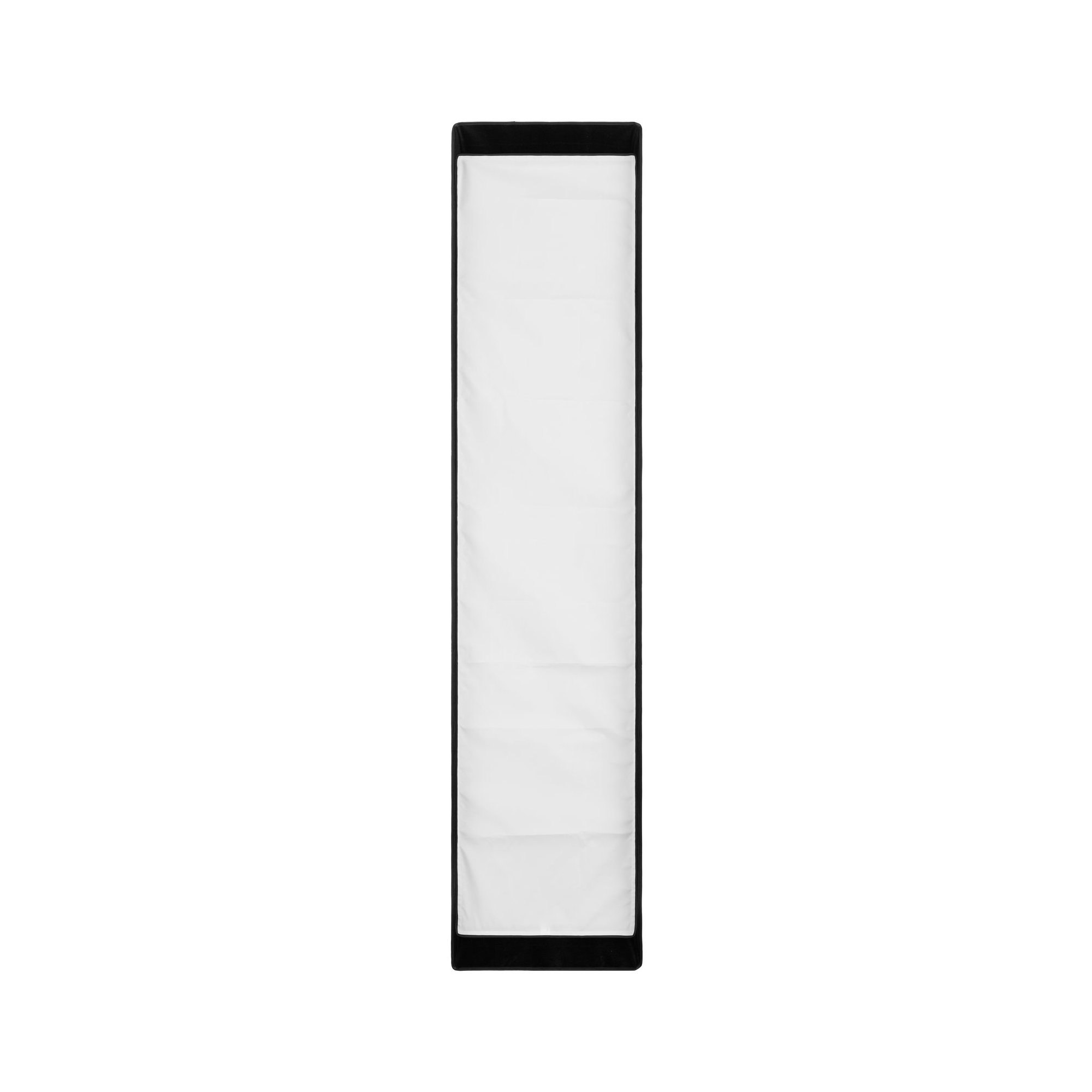Frontansicht der Profoto Softbox 1x6 Silver mit schmaler rechteckiger Diffusorfläche