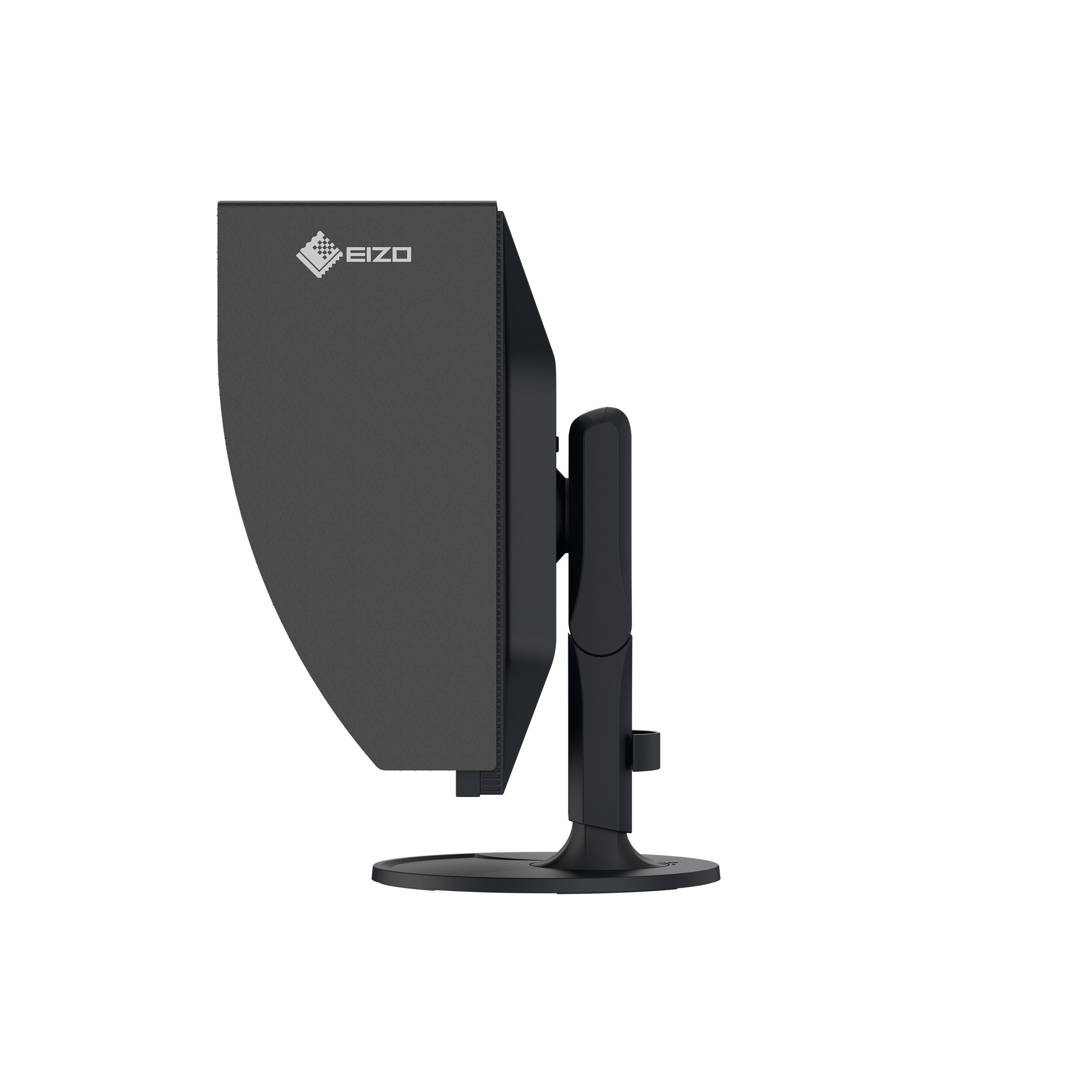 ColorEdge CG2400S-BK 24.1" Eizo ColorEdge CG2400S-BK – linke Seitenansicht des 24,1 Zoll Monitors mit markantem Gehäusedesign und Standfuß
