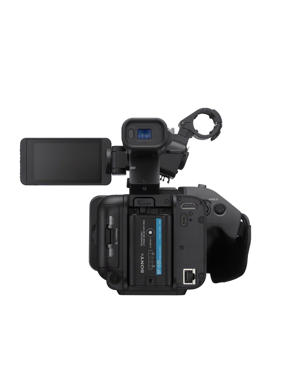 HXR-NX800 Sony HXR-NX800 Camcorder, Ansicht von hinten