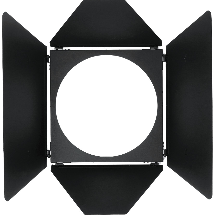 Profoto Abschirmklappen für Magnum Reflector in Vorderansicht mit vier verstellbaren Klappen zur gezielten Lichtsteuerung.