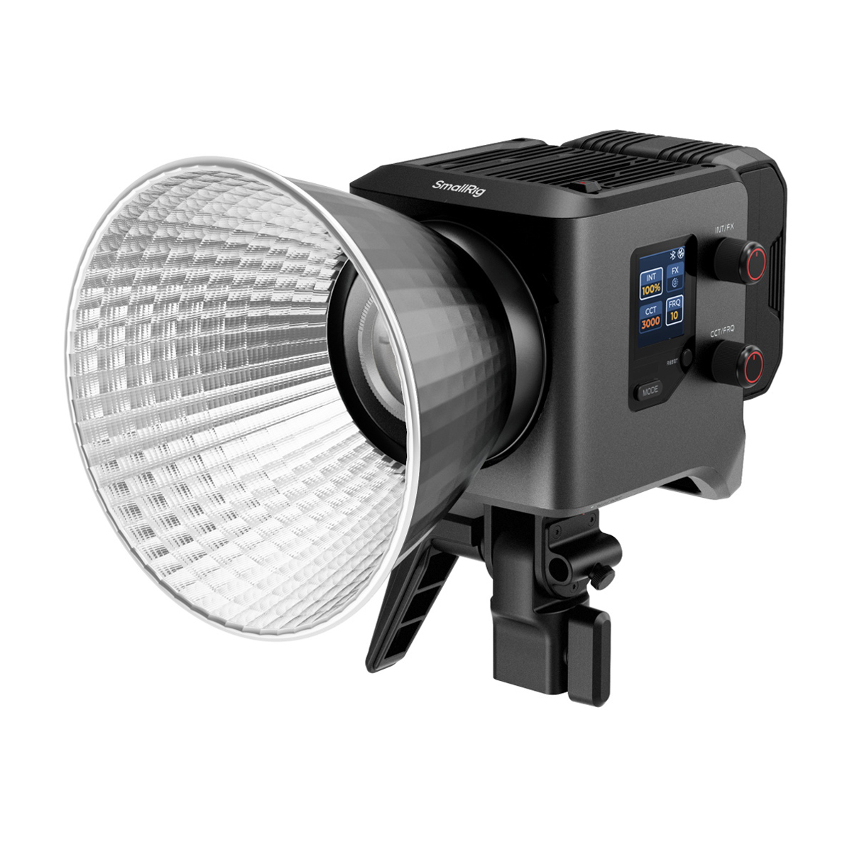 SmallRig 4621 RC 220B Pro COB LED Videoleuchte,  Rechte Seite Schräg mit Reflektor
