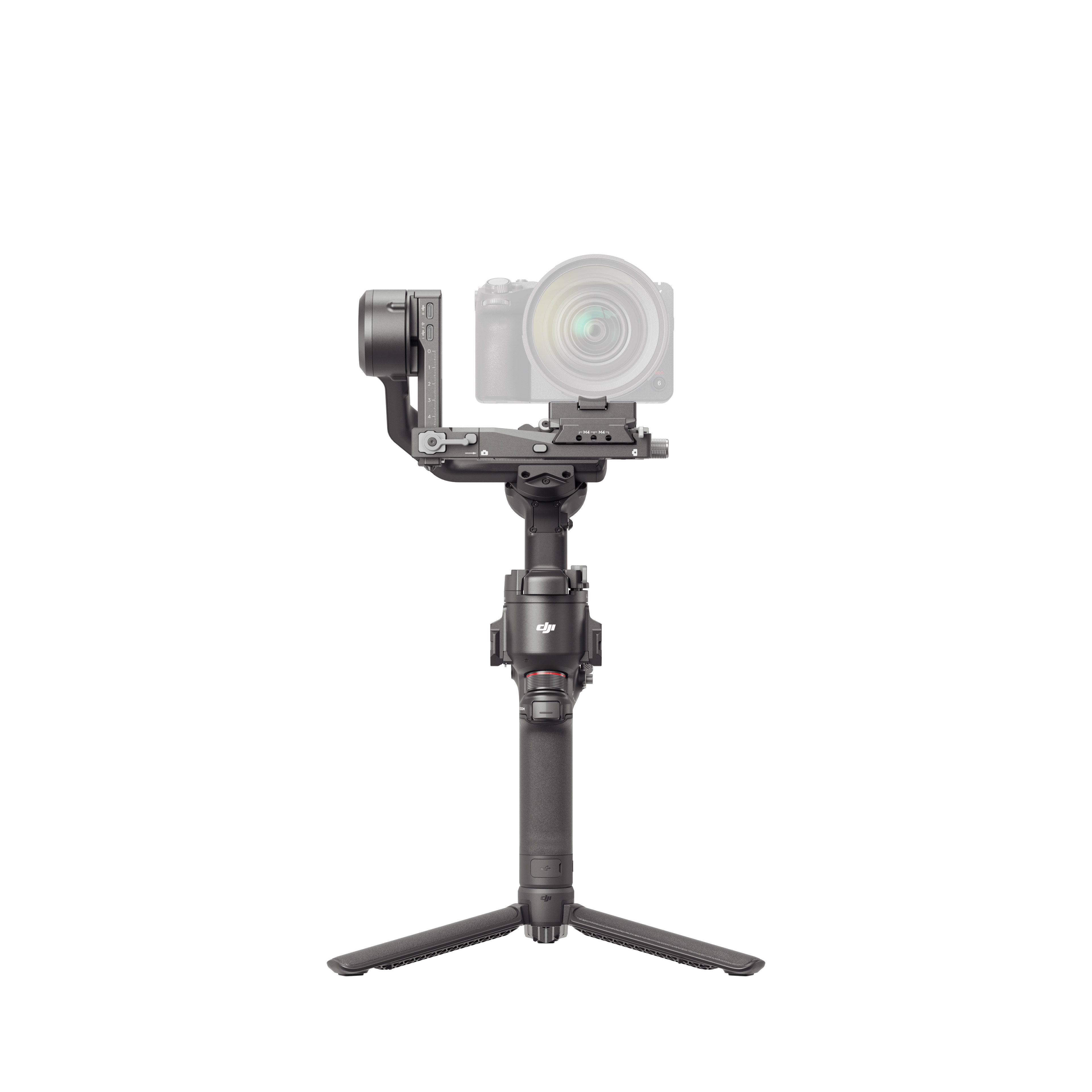 DJI RS 4 Gimbal mit Tripod, von Vorne