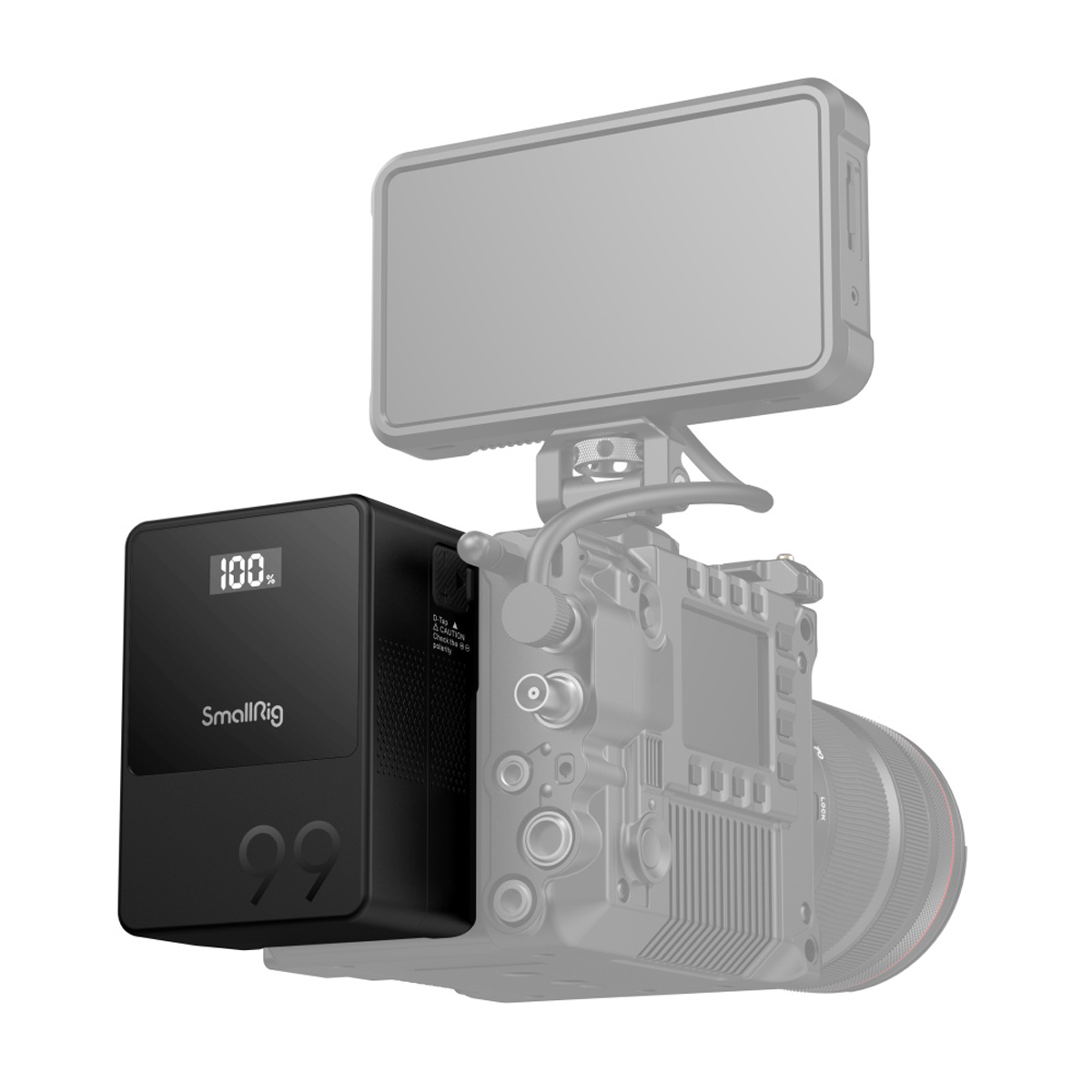 3580 VB99 Mini V-Mount Akku SmallRig 3580 VB99 Mini V-Mount Akku auf Kamera Symbolbild