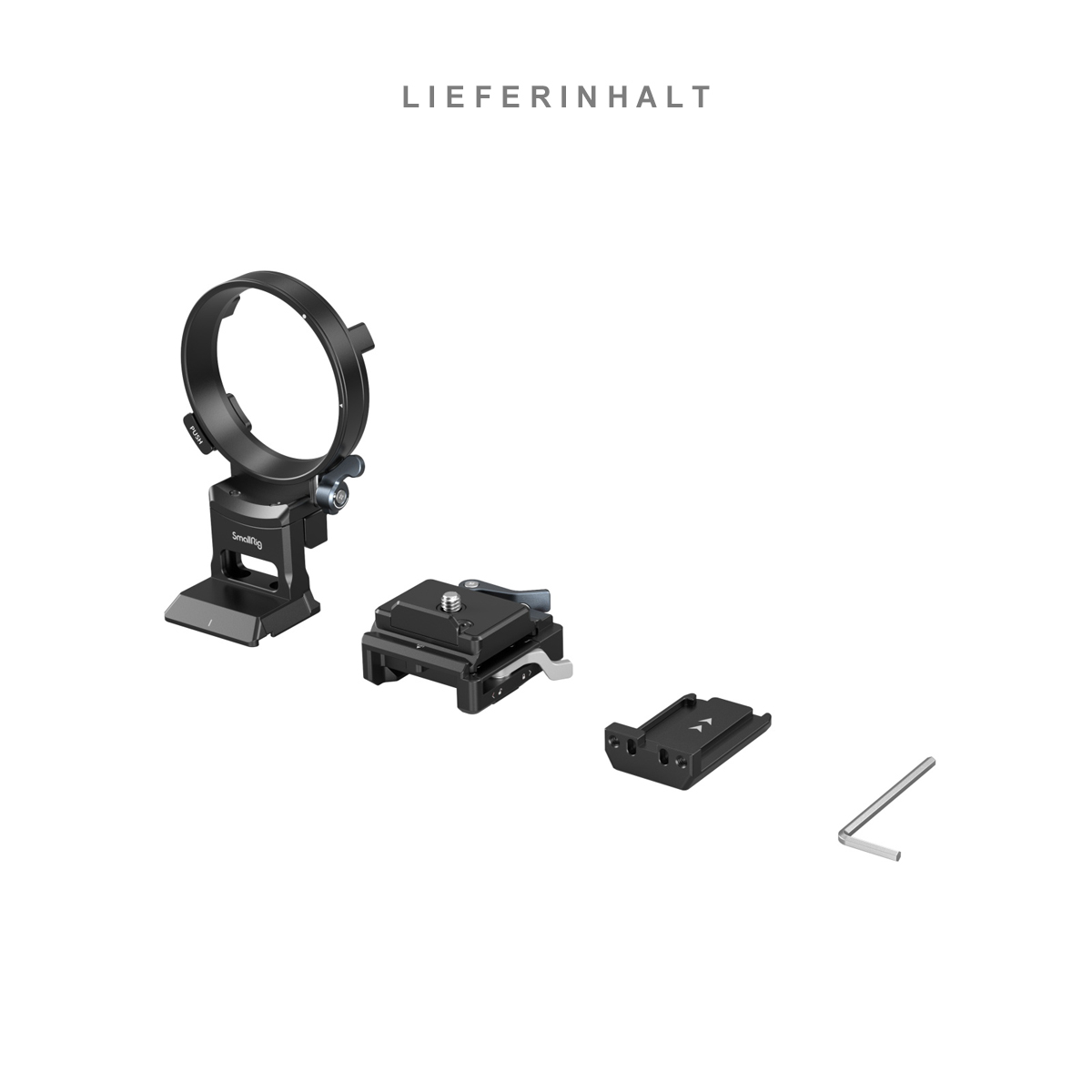 SmallRig 4244 drehbares Montageplatten Kit für Sony – Lieferumfang mit Adapterring, Basisplatte und Werkzeug