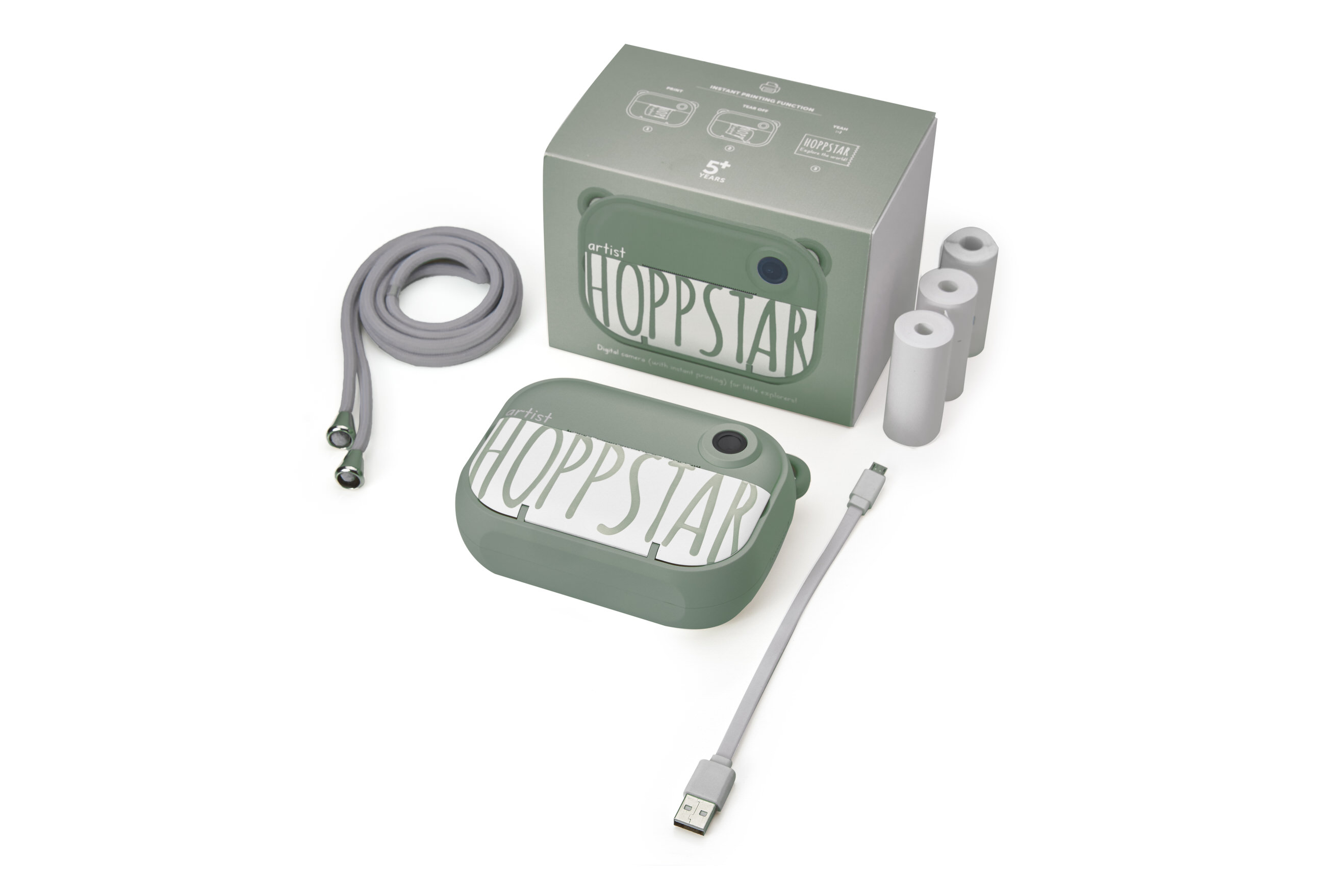 Artist laurel Hoppstar Artist Sofortbildkamera in der Farbe Laurel (grün), kompletter Lieferumfang