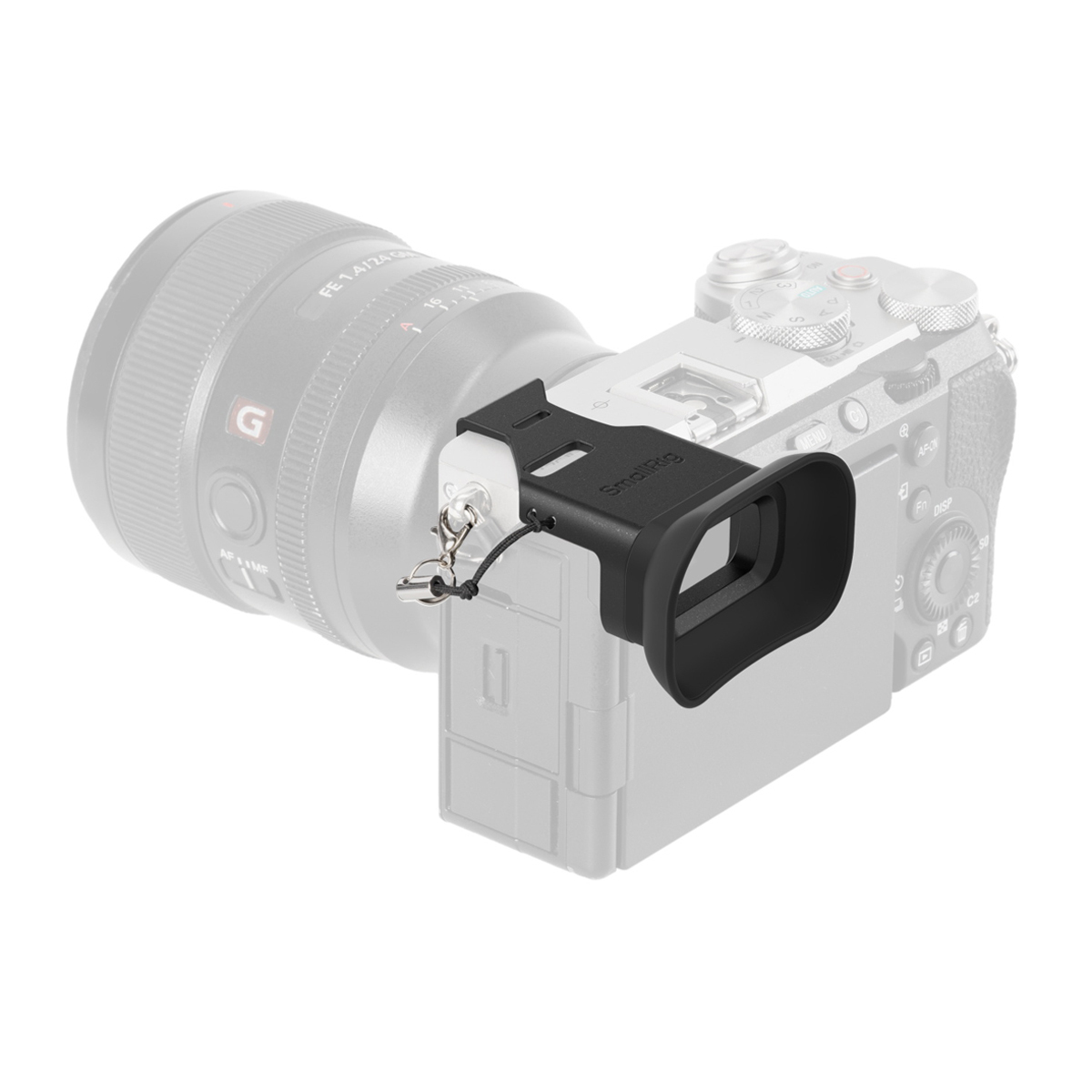 SmallRig 4819 Viewfinder Eyecup – Augenmuschel für Kamera-Sucher in frontaler Ansicht montiert