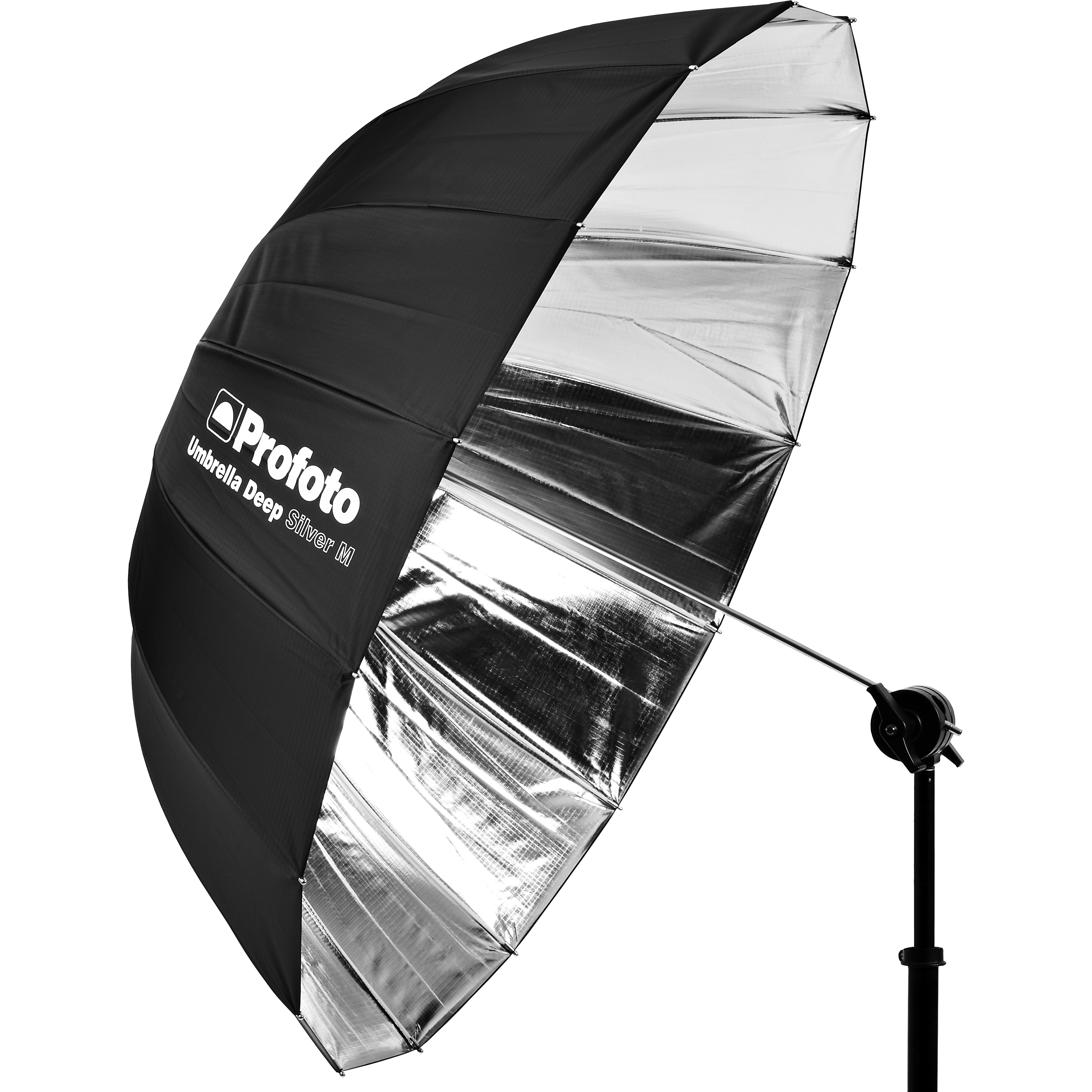 Umbrella Deep M Silver 105cm