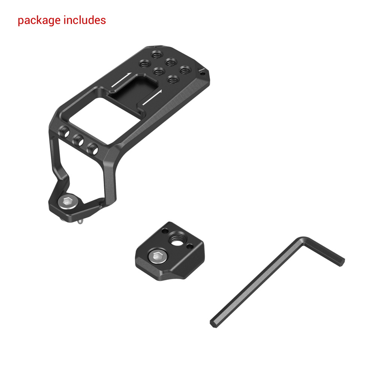 SmallRig 3990 Top Mount Plate für Sony FX30 und FX3 XLR – Lieferumfang mit Adapterplatte, Schraube und Inbusschlüssel