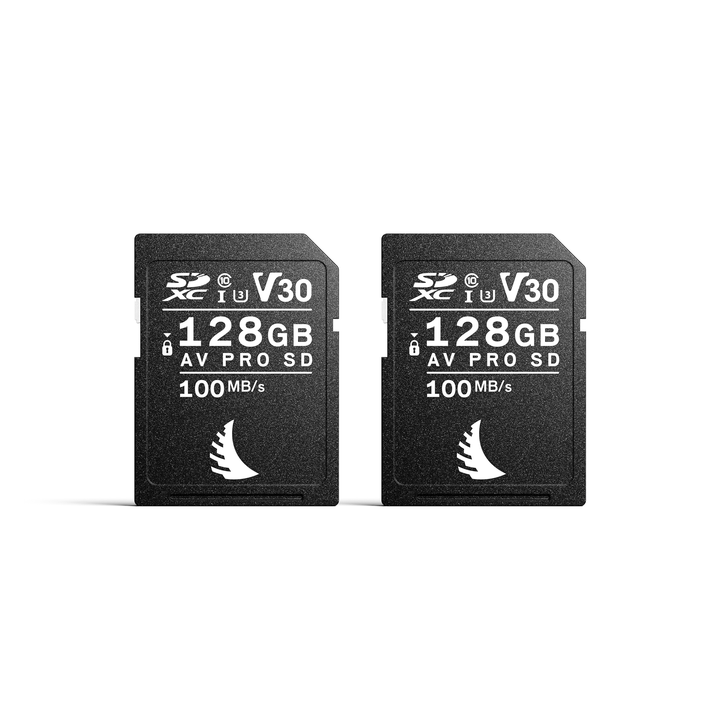 Angelbird Match Pack Fujifilm mit 2 AV PRO SD V30 128GB Speicherkarten, Frontalansicht