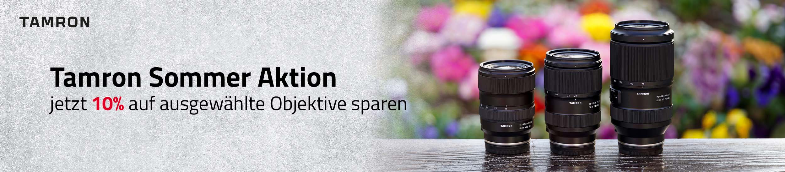 Tamron Sommeraktion – Sofortrabatt auf ausgewählte Objektive sichern!