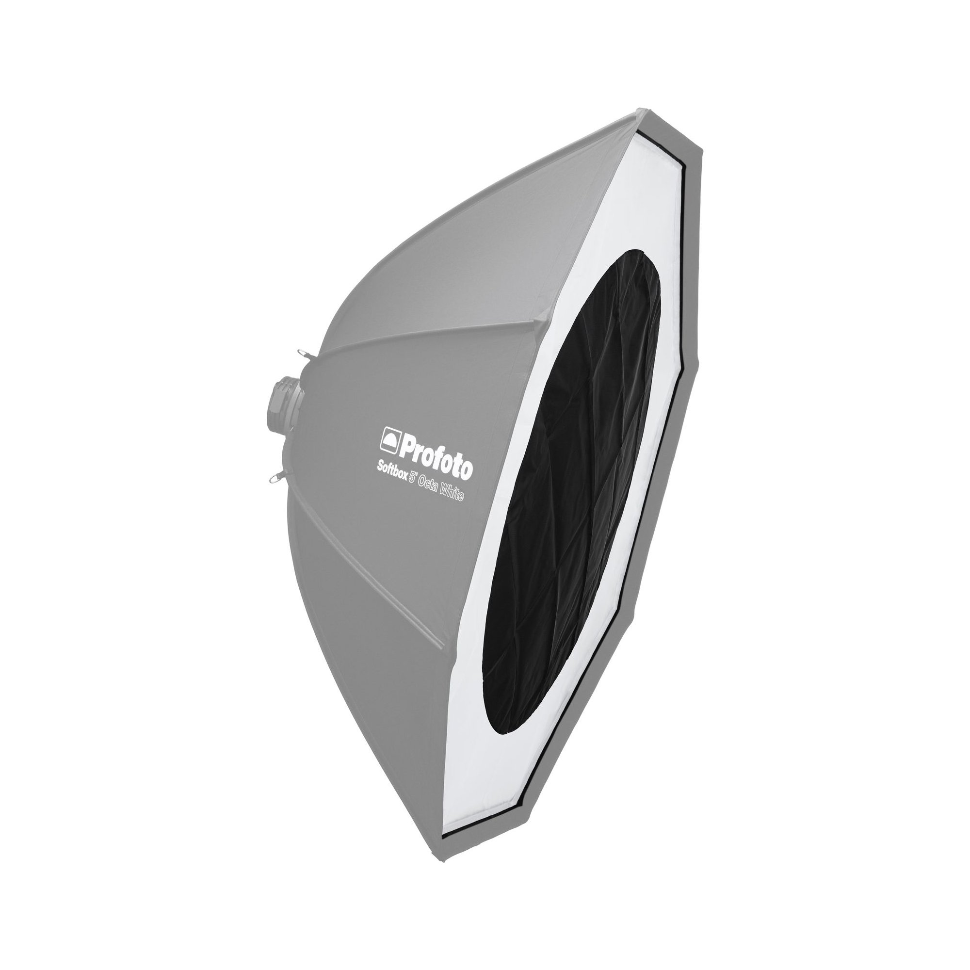 Frontdiffusor der Profoto Softbox 5' Octa White mit zentraler Öffnung für Deflektor oder Zubehör.