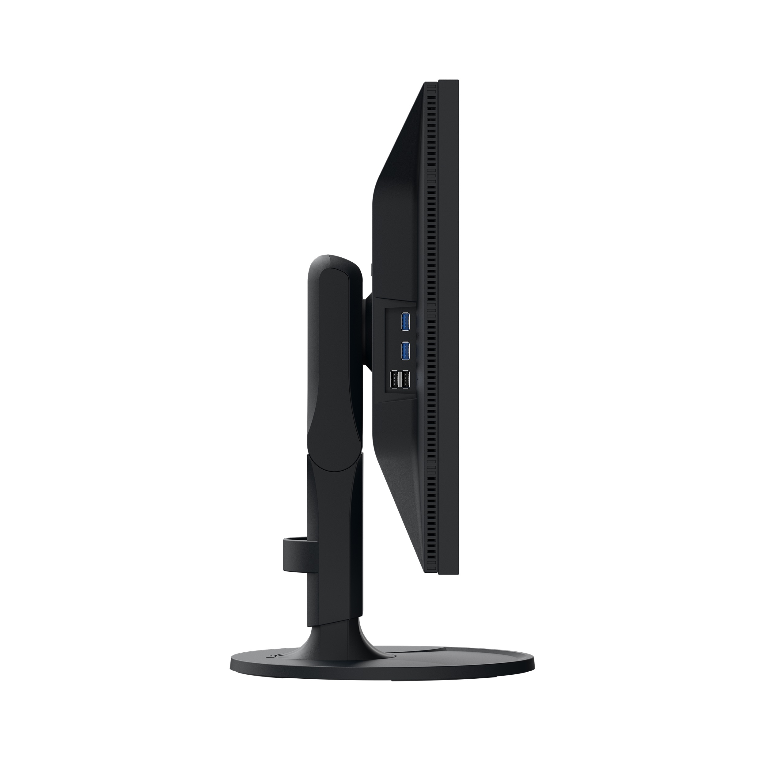 ColorEdge CS2400R-BK 24.1'' Eizo ColorEdge CS2400R-BK – rechte Seitenansicht mit integrierten USB-Anschlüssen am 24,1 Zoll Monitor