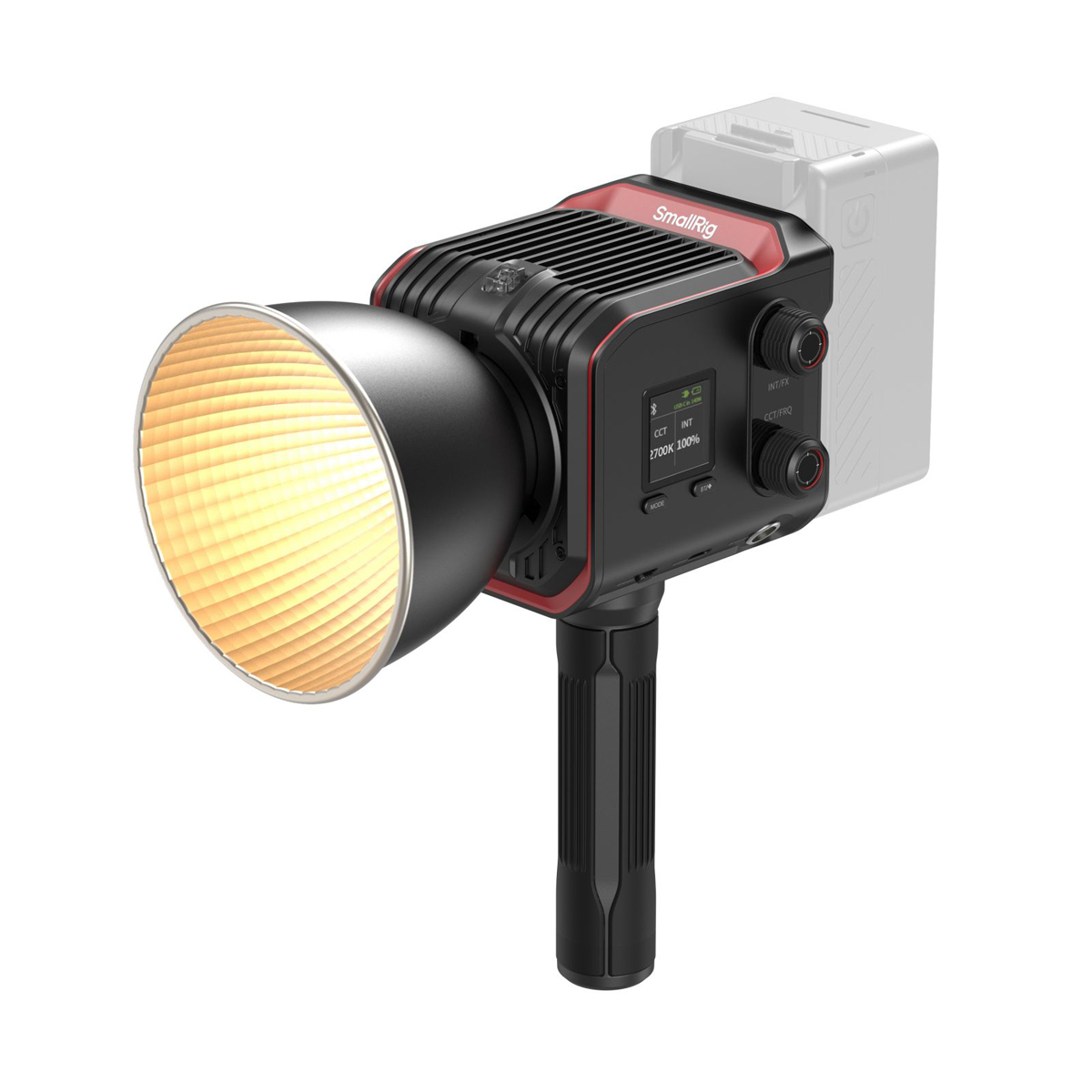 SmallRig 4894 RC 100B COB Mobile Version LED-Videoleuchte,  Frontal Schräg mit Reflektor