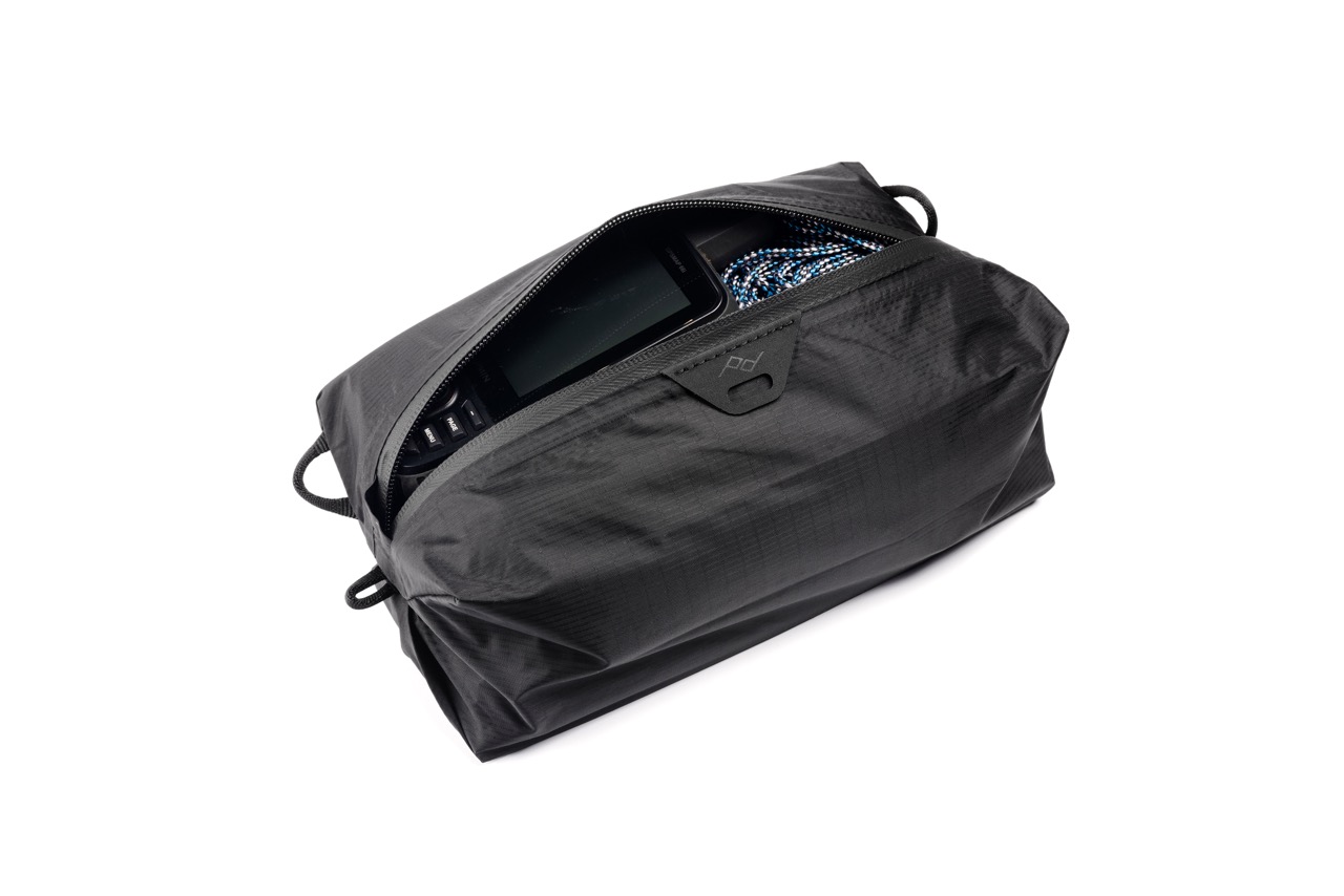 Ultralight Fabric Packing Cube (schwarz) – XS Peak Design Fabric Packing Cube in der Farbe Schwarz und der Größe X-Small und Offen