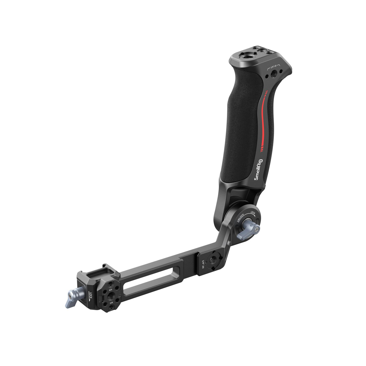 SmallRig 3028C Handgriff für DJI Gimbals – Vorderansicht mit ergonomischem Griff und verstellbarem Gelenkarm
