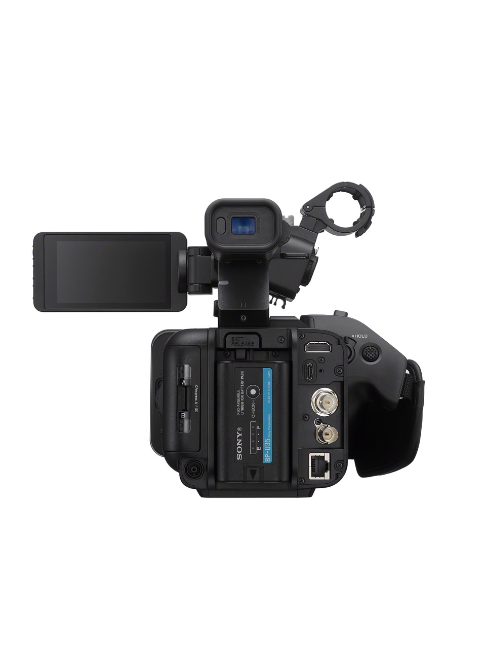 PXW-Z200 Sony PXW-Z200 Camcorder, Ansicht von der Rückseite