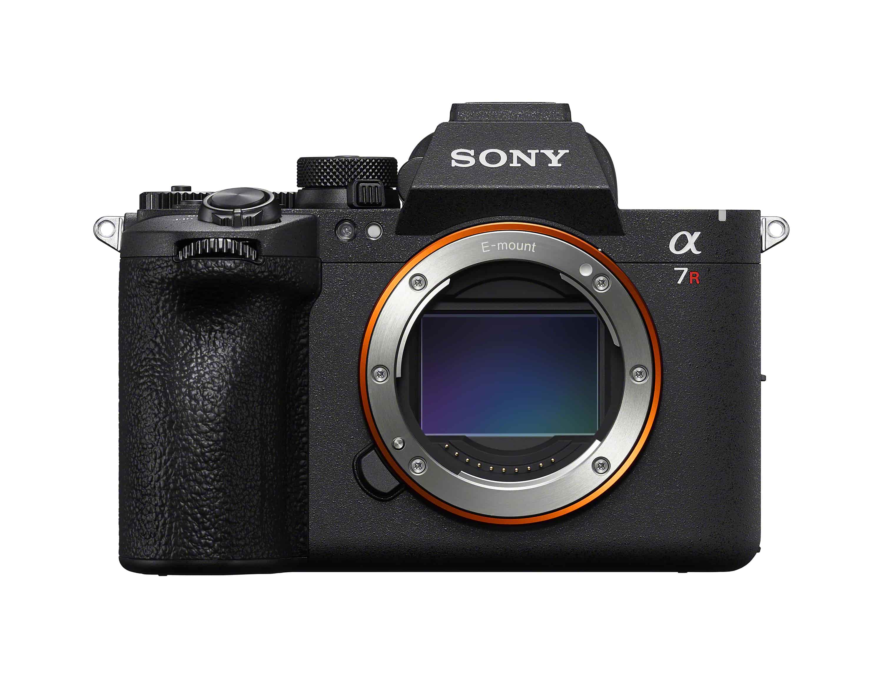 Sony Alpha 7R VI – Vorderansicht der spiegellosen Vollformatkamera mit offenem E-Mount