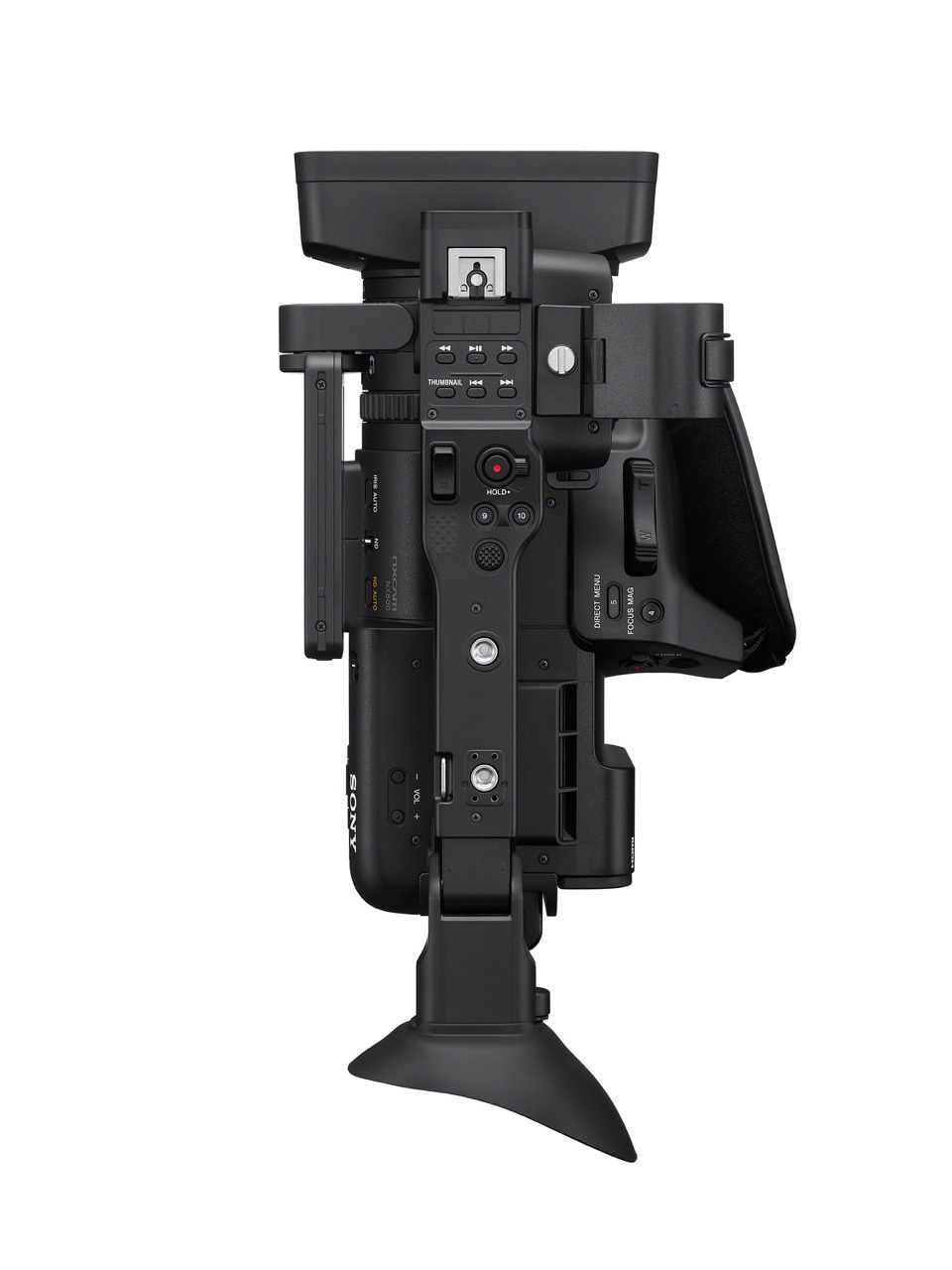 HXR-NX800 Sony HXR-NX800 Camcorder, ANsicht von Unten