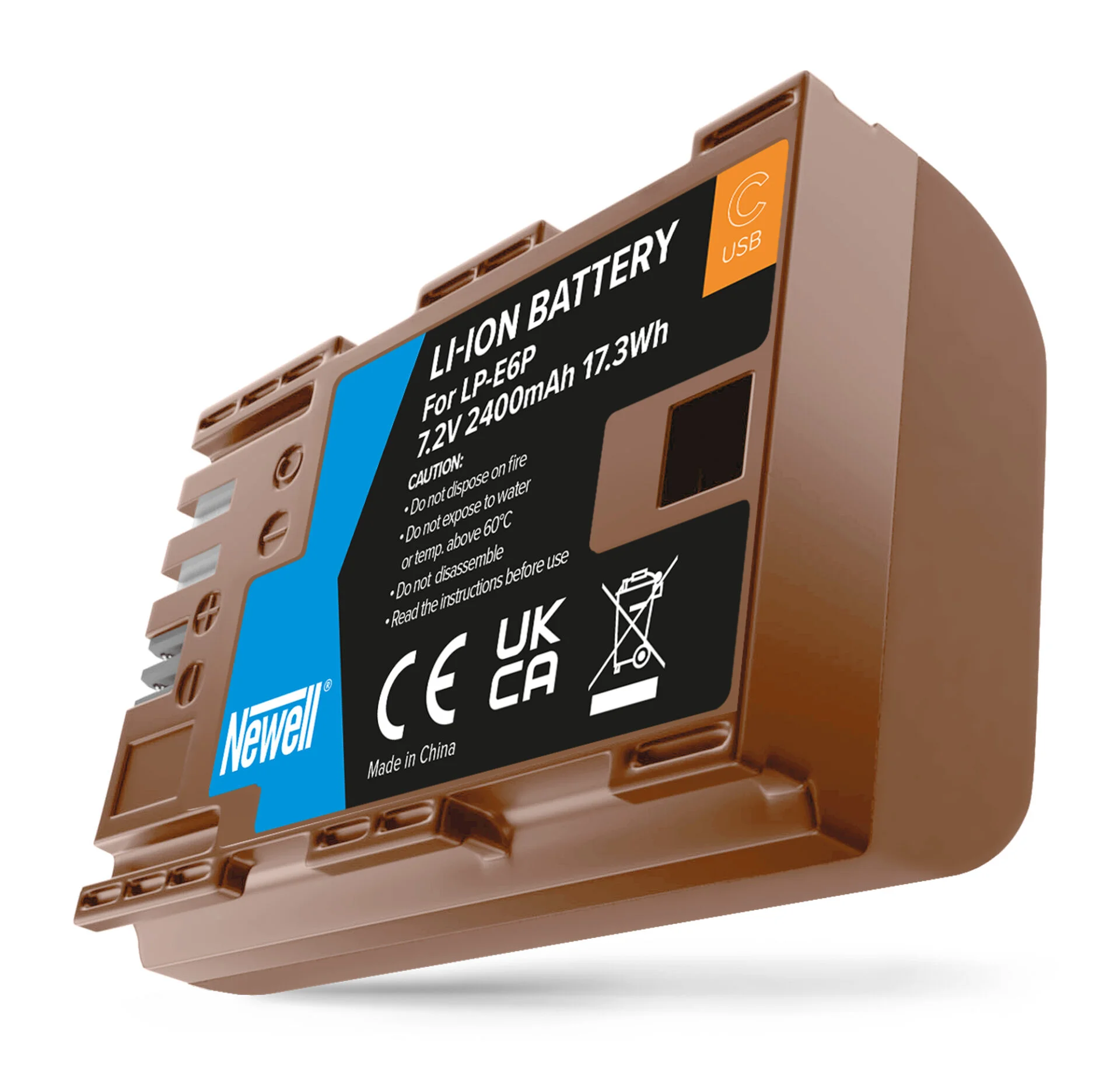 Li-Ion Akku mit USB-C für Canon LP-E6P