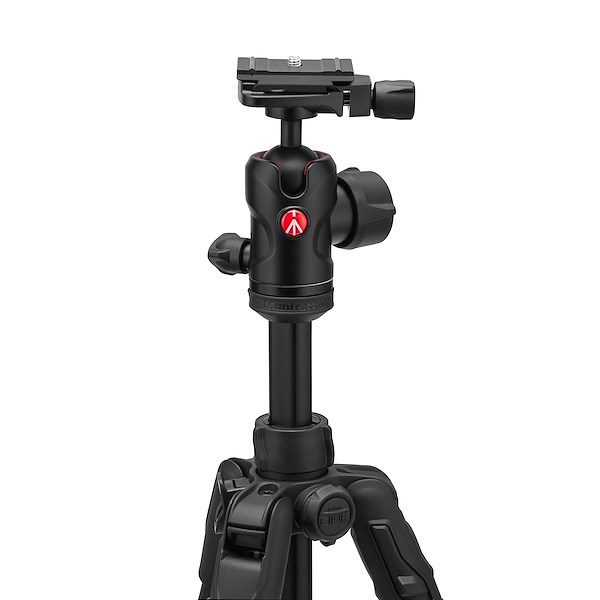 Manfrotto Befree Advanced AS Twist Alu-Stativ, Close-Up oberes Drittel des Stativs