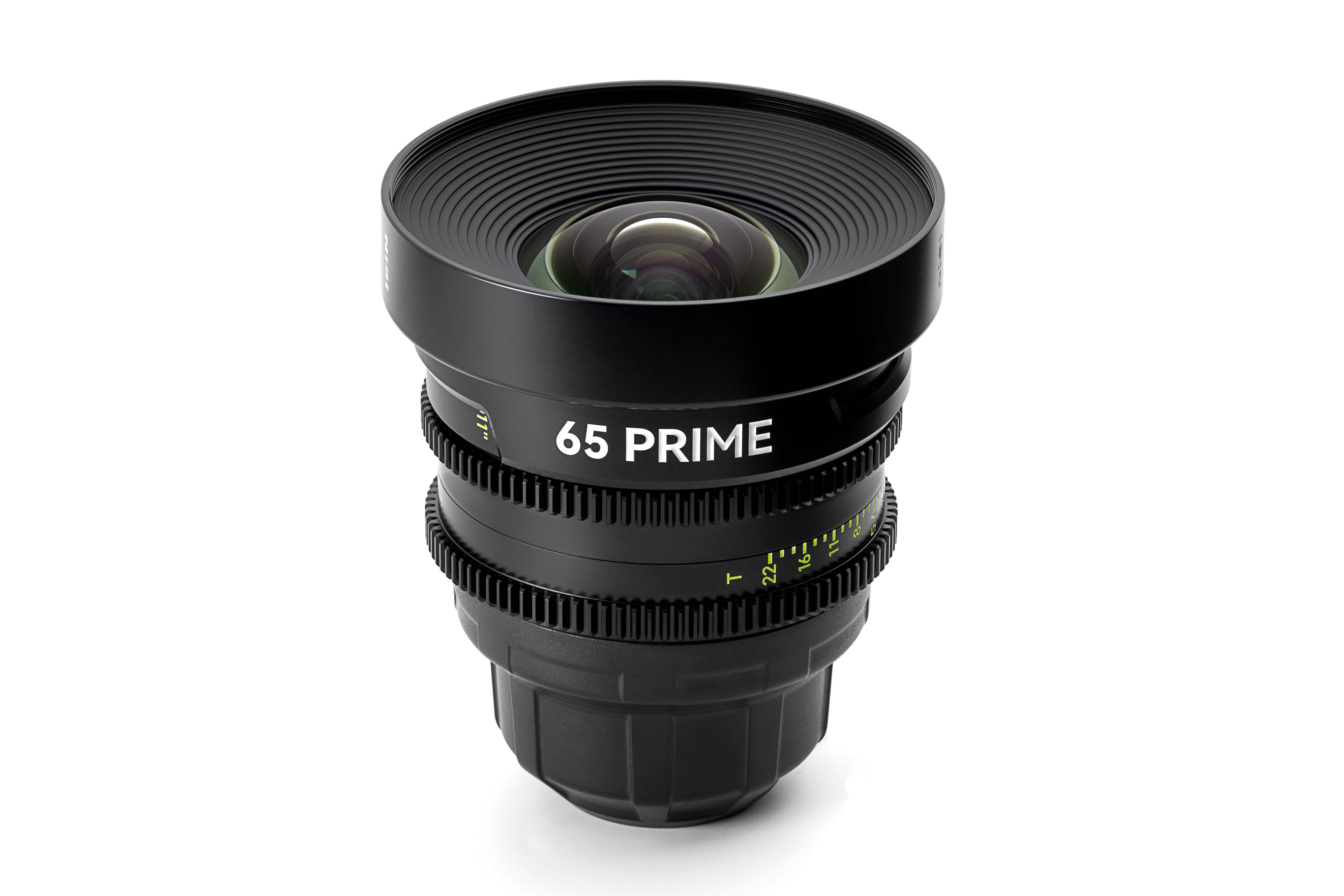 NiSi 16mm T2.9 PL-Mount – Vorderansicht des Cine-Weitwinkelobjektivs mit großer Frontlinse und Fokus- sowie Blendenring