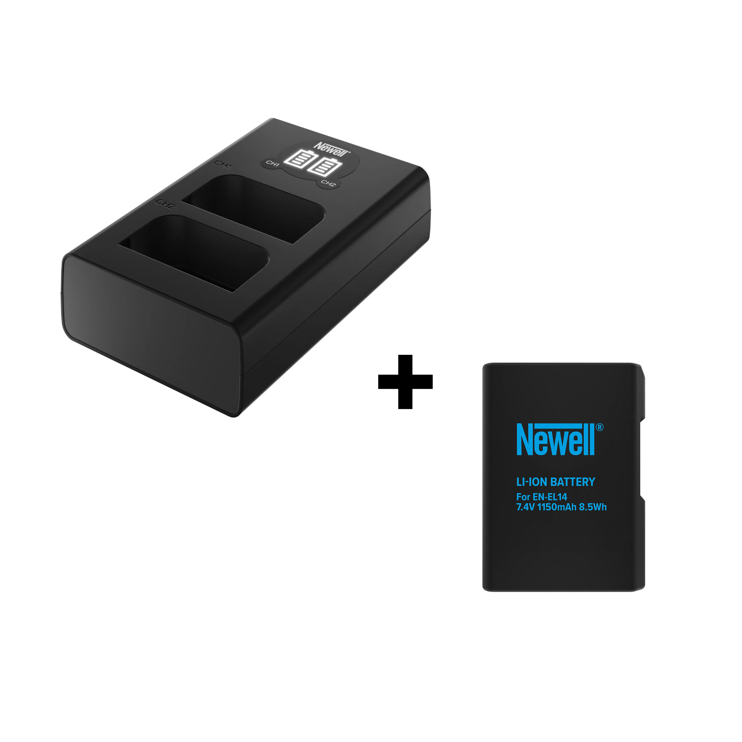 DL-USB-C Doppelladegerät für Nikon EN-EL14 (inkl. 1x Akku) DL-USB-C Doppelladegerät für Nikon EN-EL14 (inkl. 1x Akku)