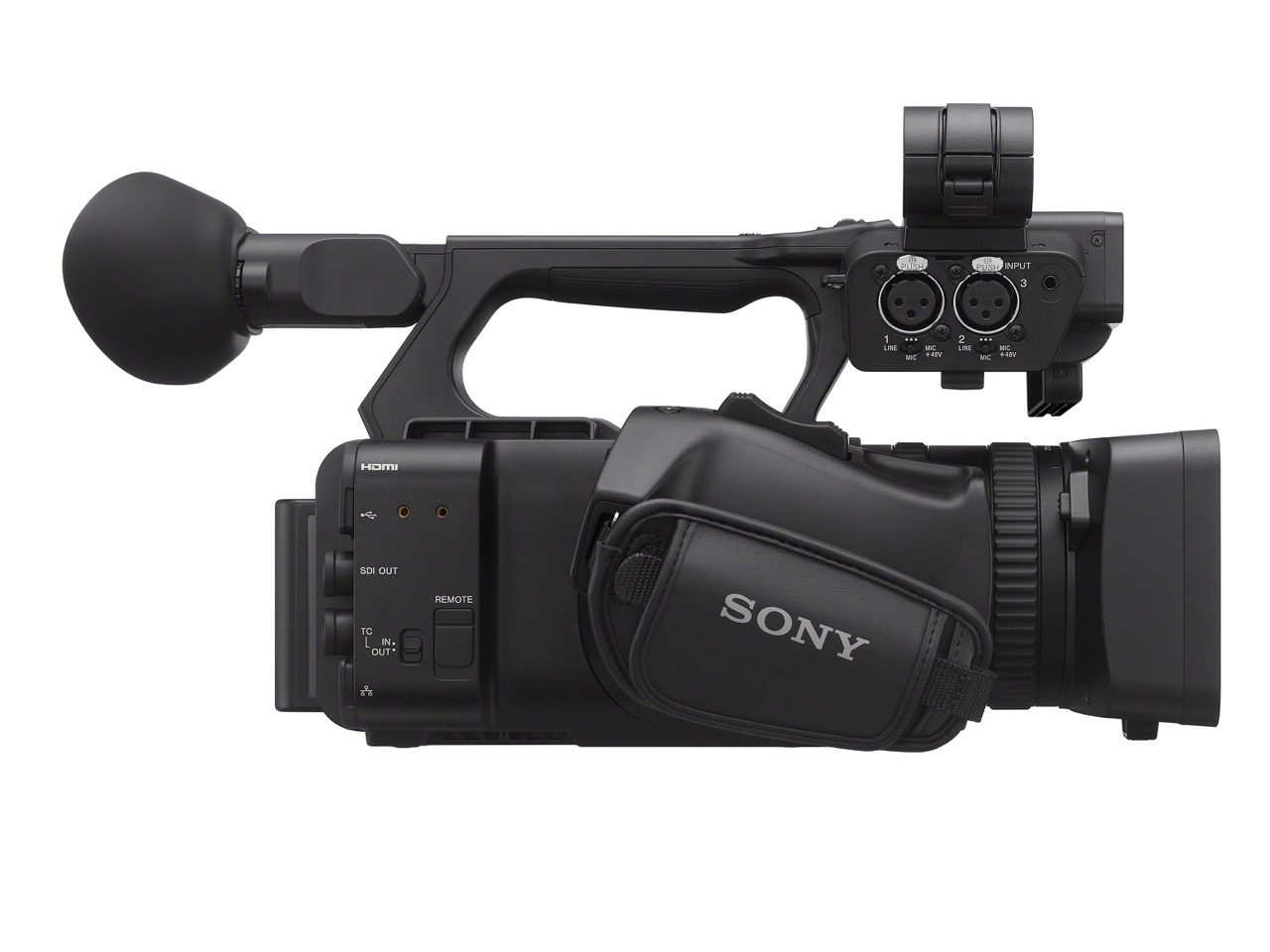 PXW-Z200 Sony PXW-Z200 Camcorder, Ansicht von rechts