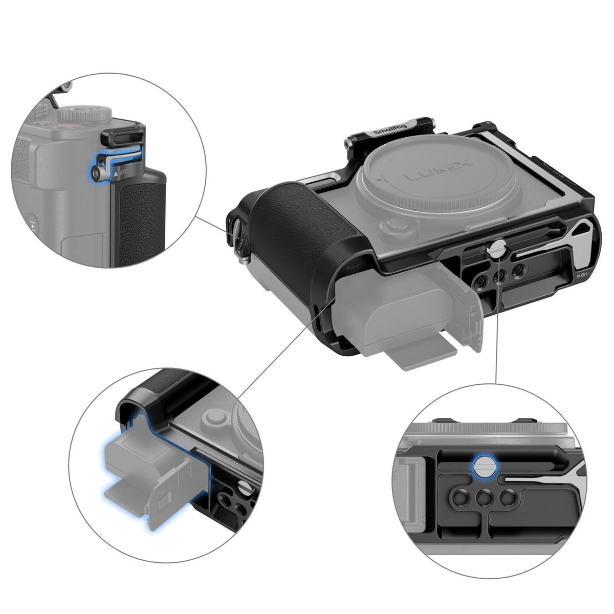 4515 Cage für Panasonic Lumix S9 4515 Cage für Panasonic Lumix S9