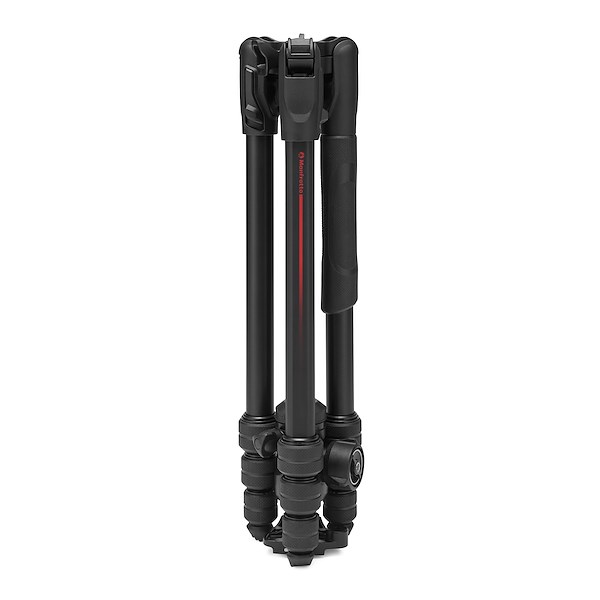 Manfrotto Befree Advanced AS Twist Alu-Stativ, Zusammengeklappt und eingefahren stehend