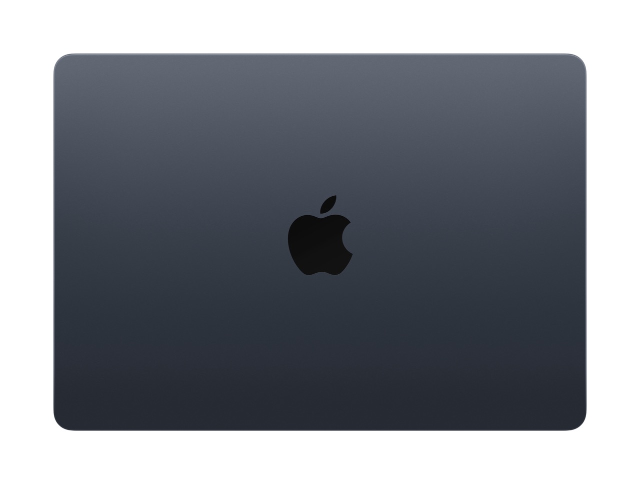 Apple MacBook Air M3 13 Zoll in Midnight von Oben mit zugeklapptem Bildschirm