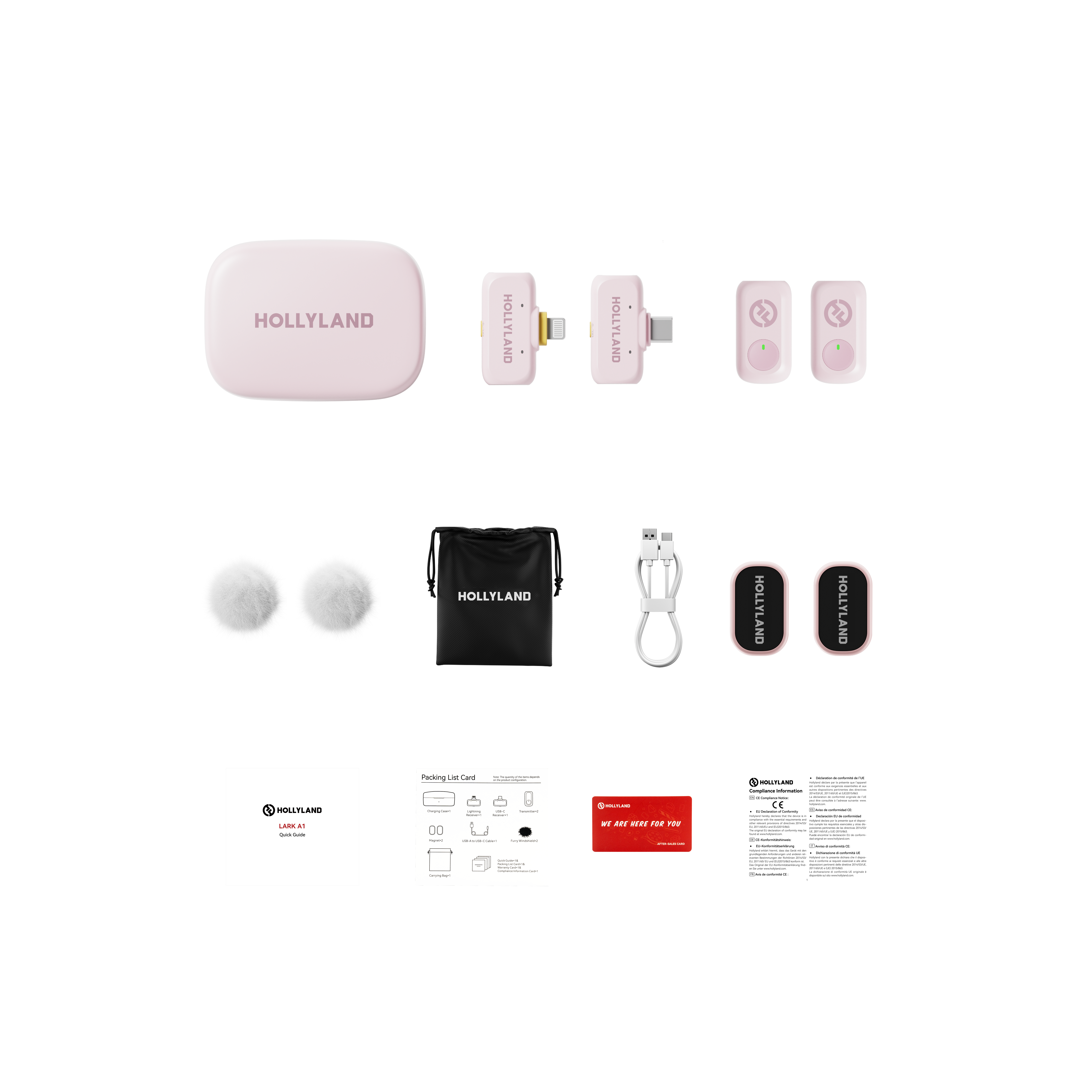 LARK A1 Combo Wireless Mikrofon (Pink)