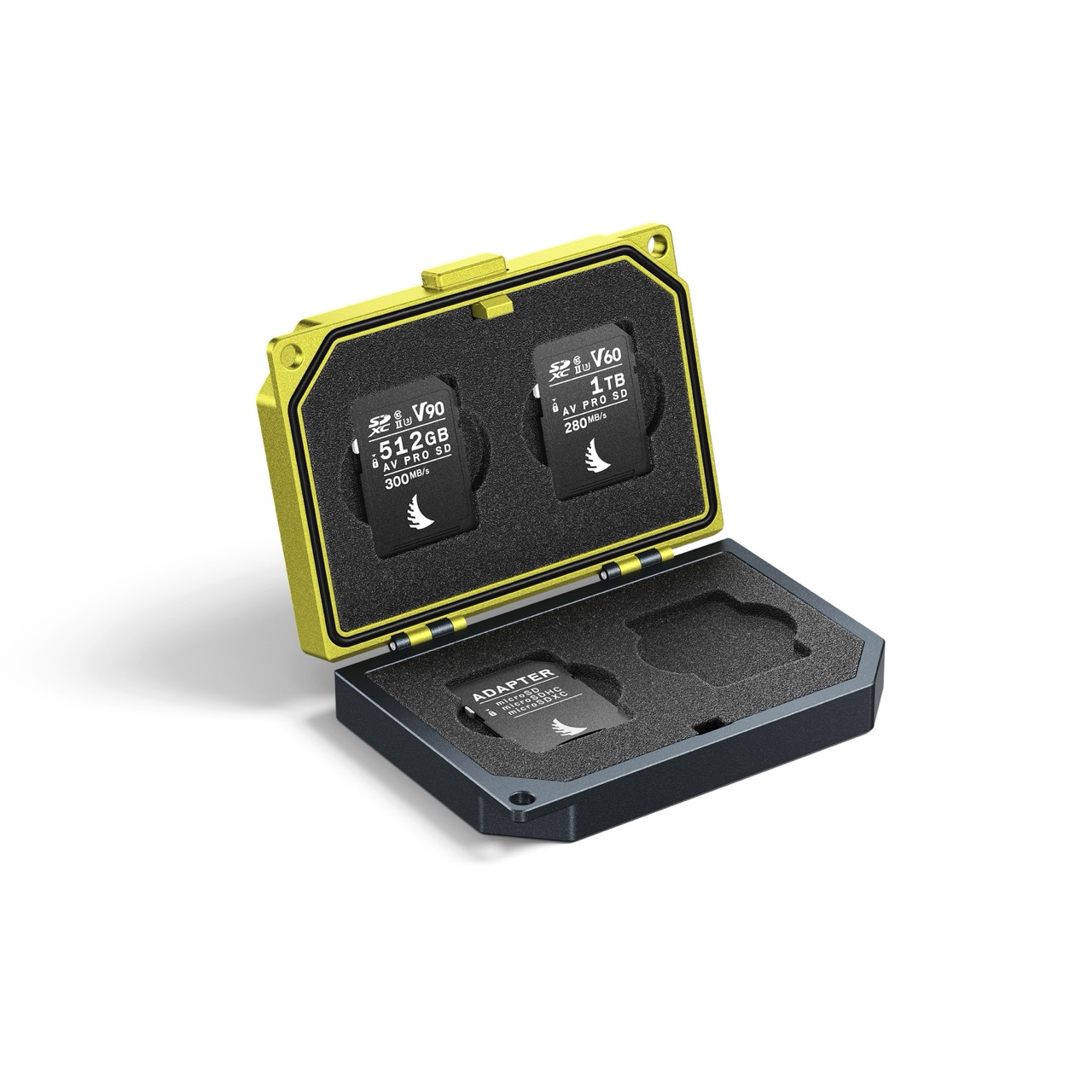 SD Media Tank Angelbird Media Tank für SD-Karten, offen stehend mit SD-Karten