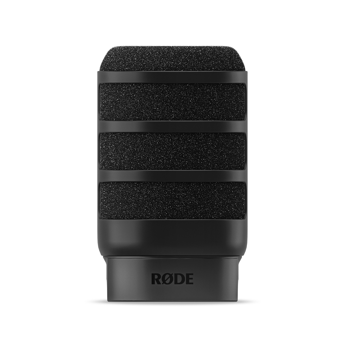 RØDE WS12 Deluxe Popschutz – Detailansicht des schwarzen Schaumstoff-Windschutzes mit strukturierter Oberfläche