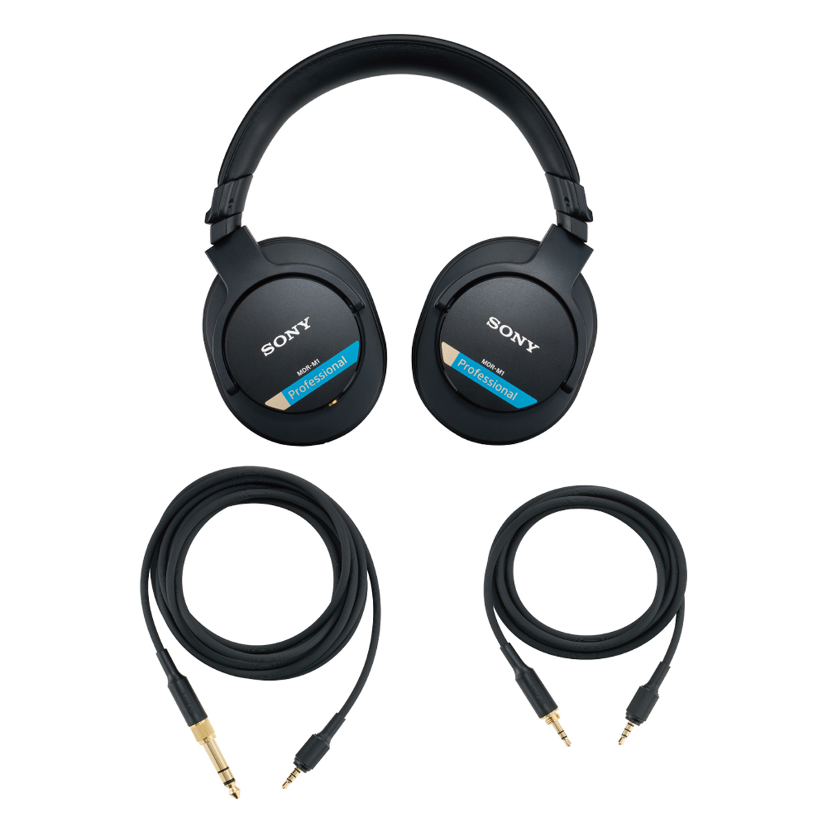 Sony MDR-M1 Studio-Kopfhörer mit austauschbaren Audiokabeln im Lieferumfang