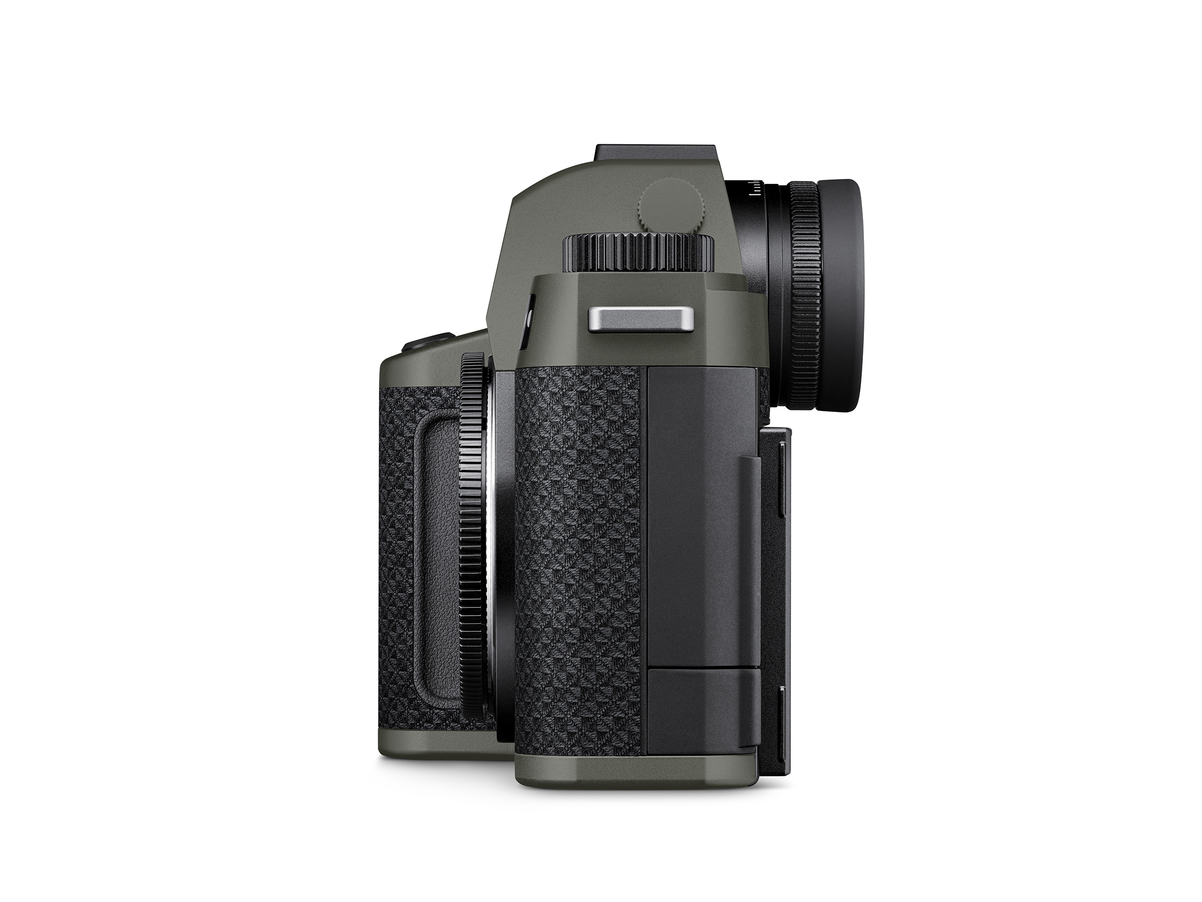 Leica SL3 Reporter – linke Seitenansicht mit Anschlüssen