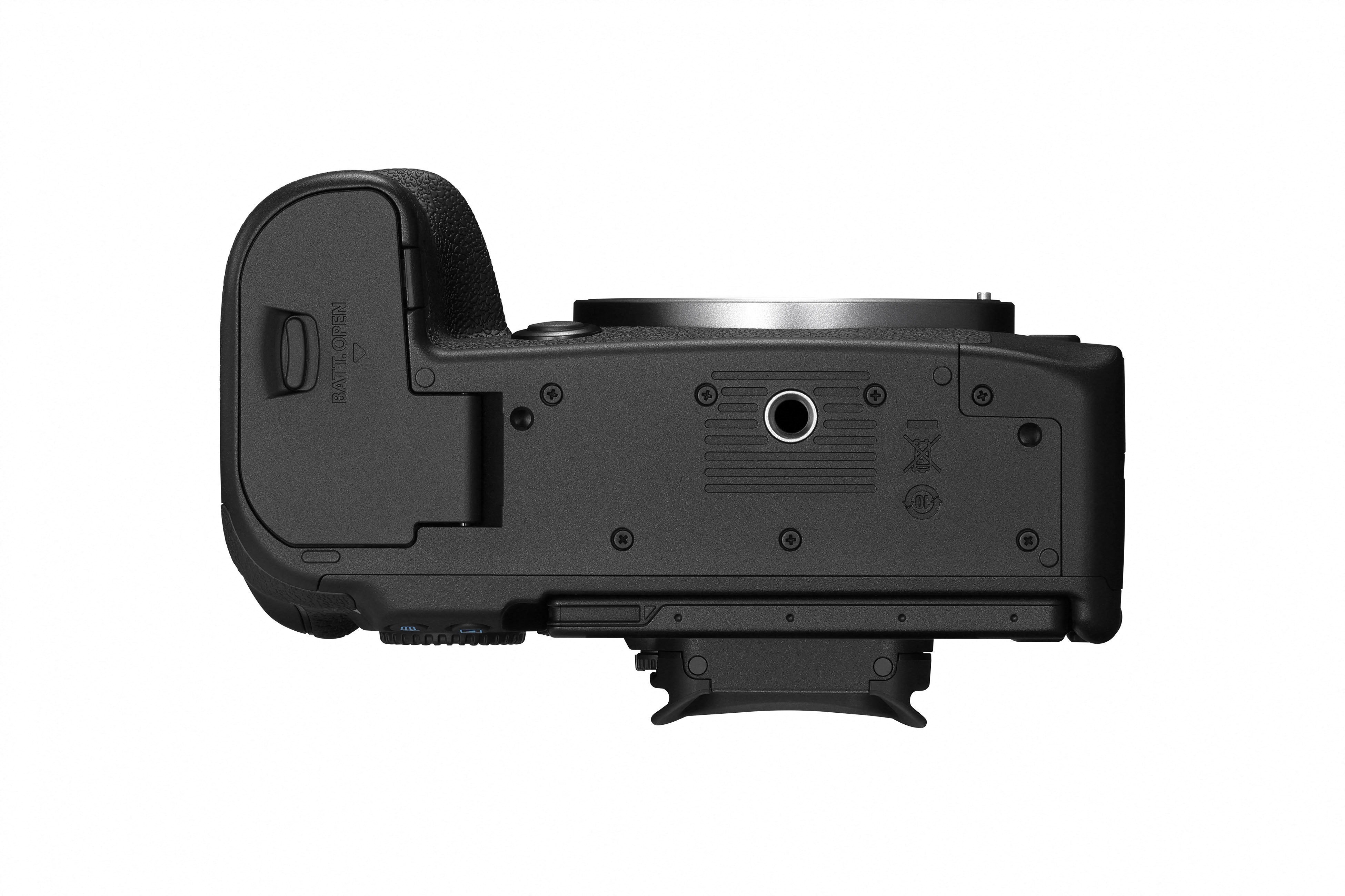 EOS R6 Mark III Gehäuse Canon EOS R6 Mark III – Unterseite mit Akku- und Stativanschluss