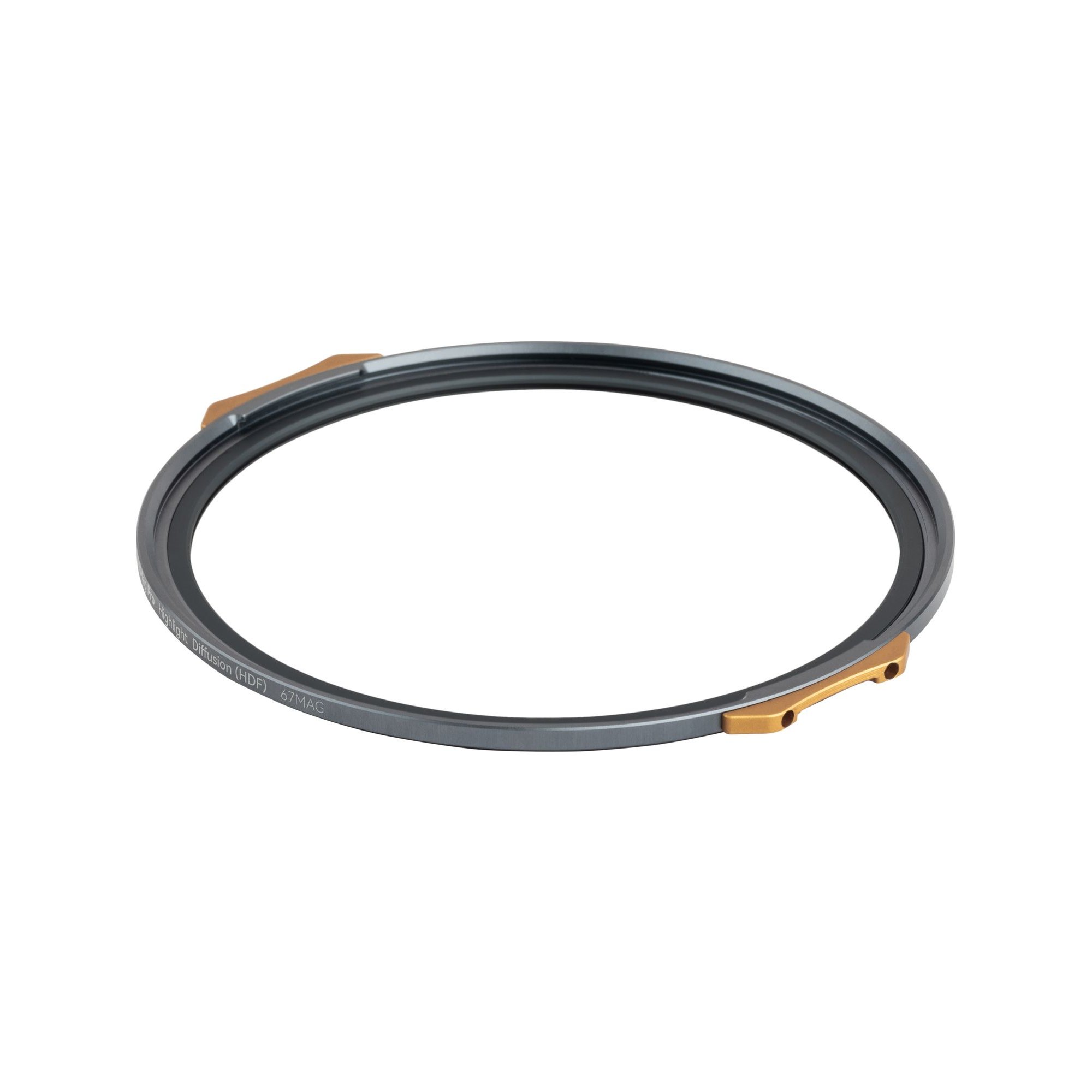 JetMag Pro Highlight Diffusion Magnetic Filter 1/2 (67MAG) in schräger Seitenansicht mit Magnetrahmen