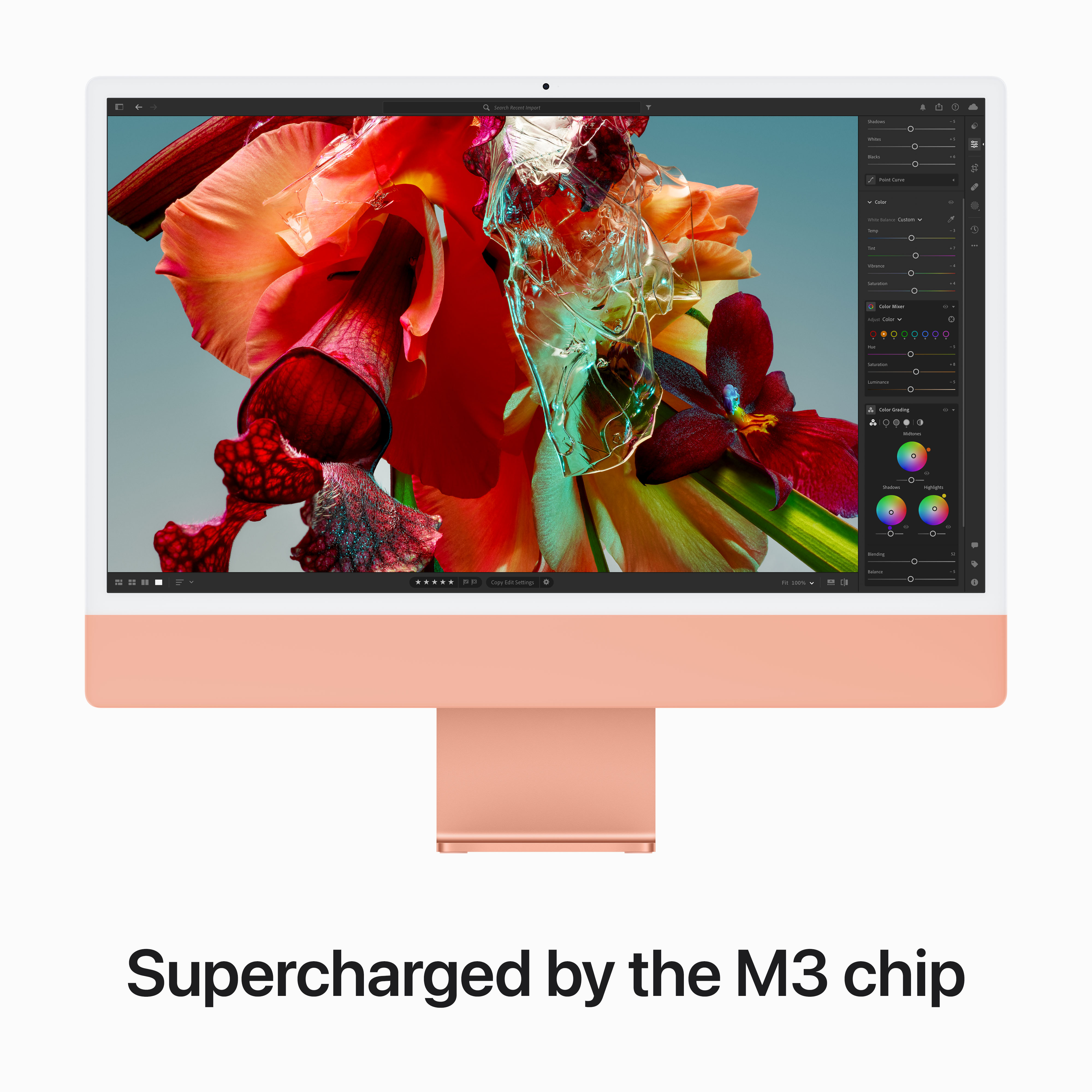iMac 24'' 4.5K Retina M3 / 8 Core CPU / 10 Core GPU / 8GB RAM / 512GB SSD / Orange