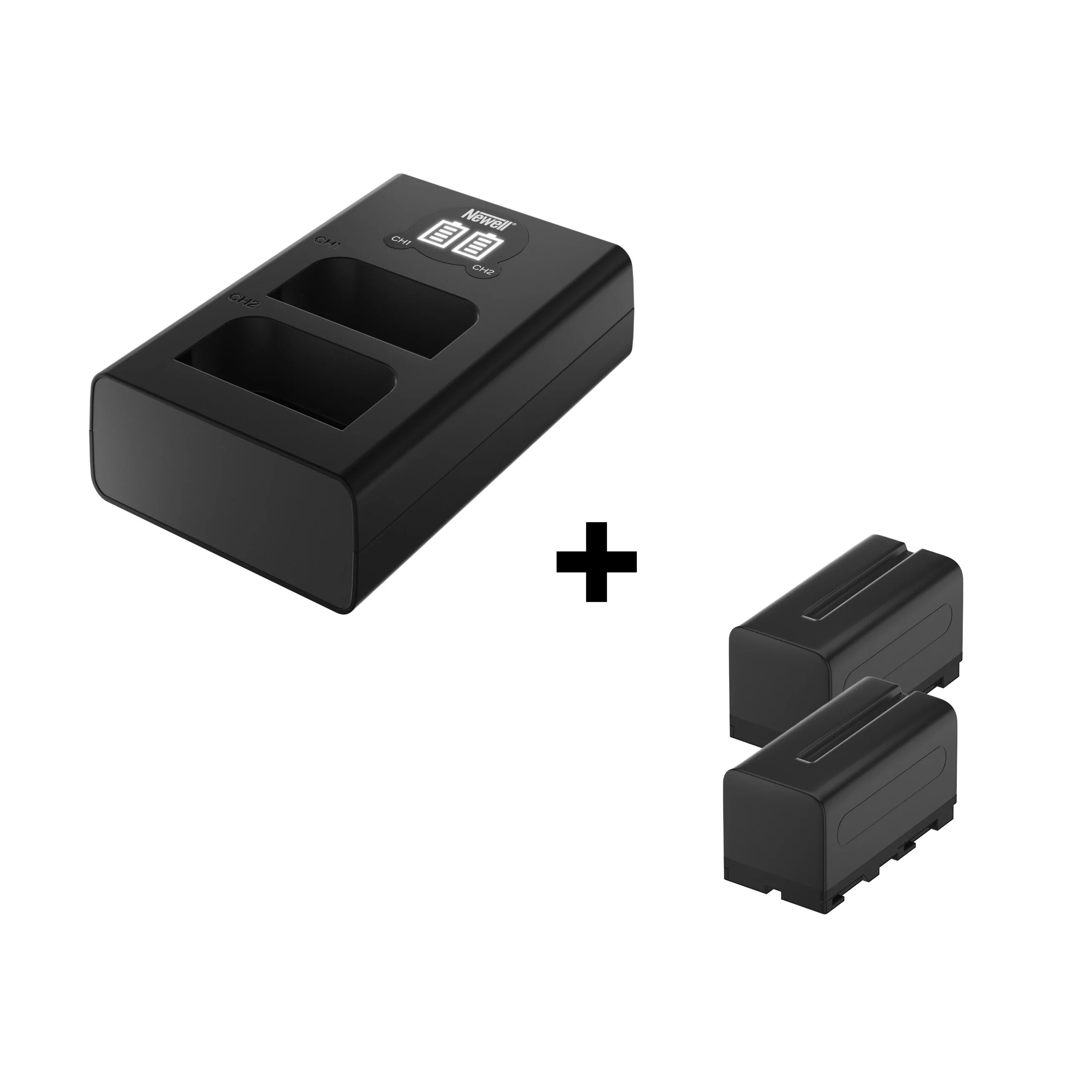 DL-USB-C Doppelladegerät für Sony NP-F770 (inkl. 2x Akku) DL-USB-C Doppelladegerät für Sony NP-F770 (inkl. 2x Akku)