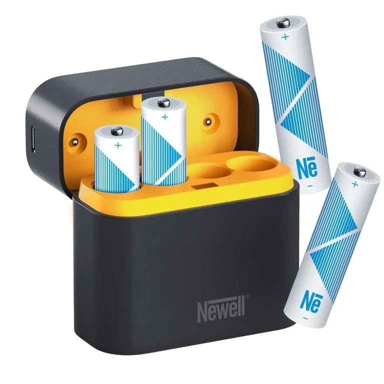 All-in-One-Ladekoffer mit 4 Li-Ion-AA-Batterien (2200 mAh) All-in-One-Ladekoffer mit 4 Li-Ion-AA-Batterien (2200 mAh)