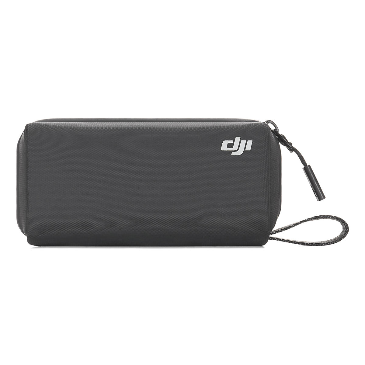 DJI Osmo Pocket 4 Tragetasche – Vorderansicht mit DJI-Logo und strukturierter Oberfläche