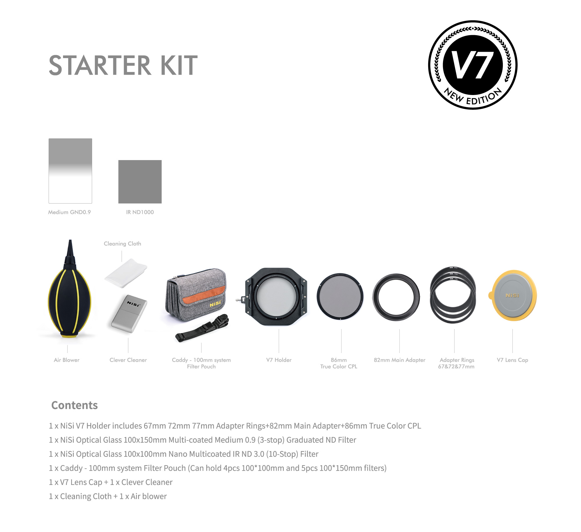 V7 Starter Kit Inhalt